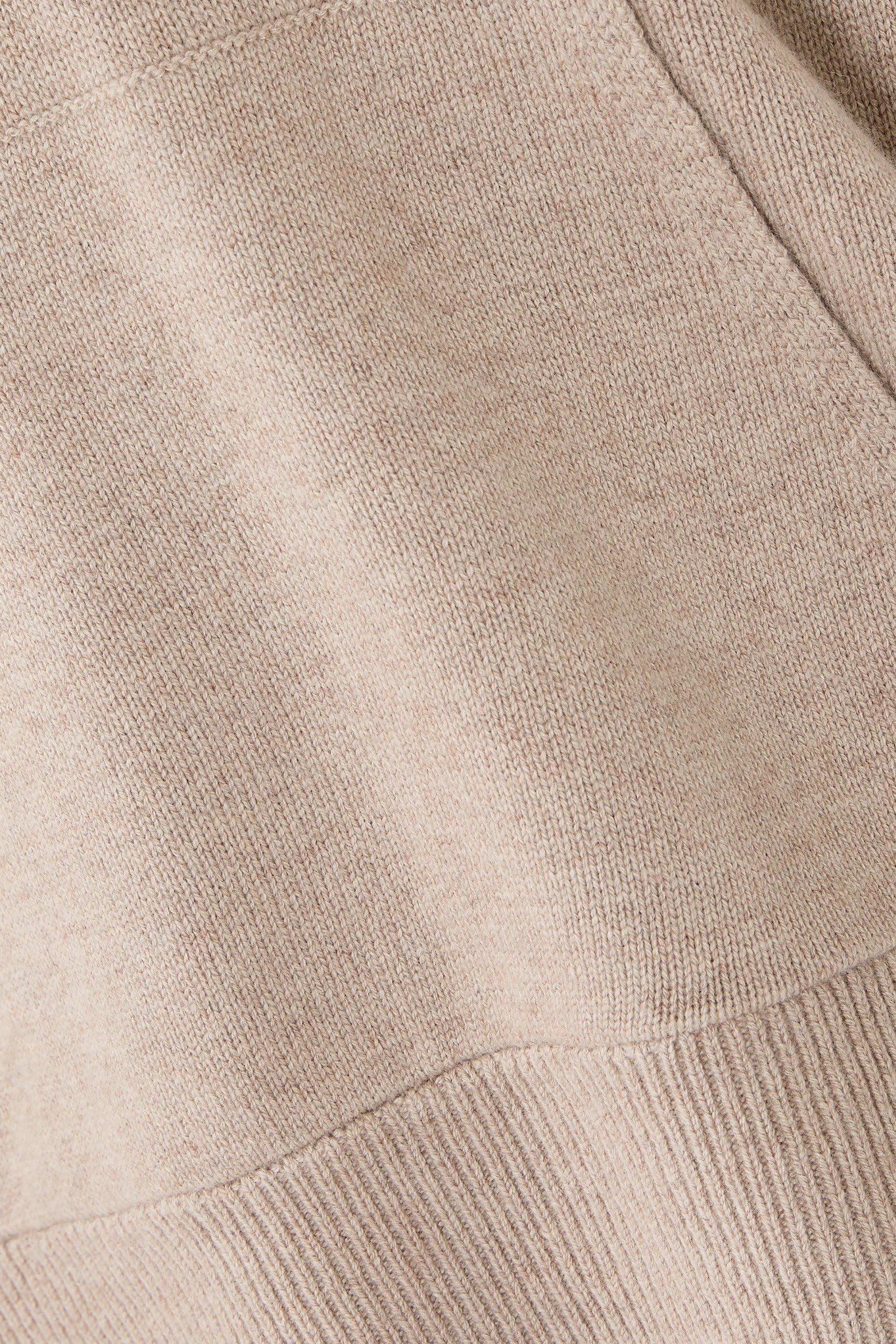 Stripe Detail Hoodie with Cashmere