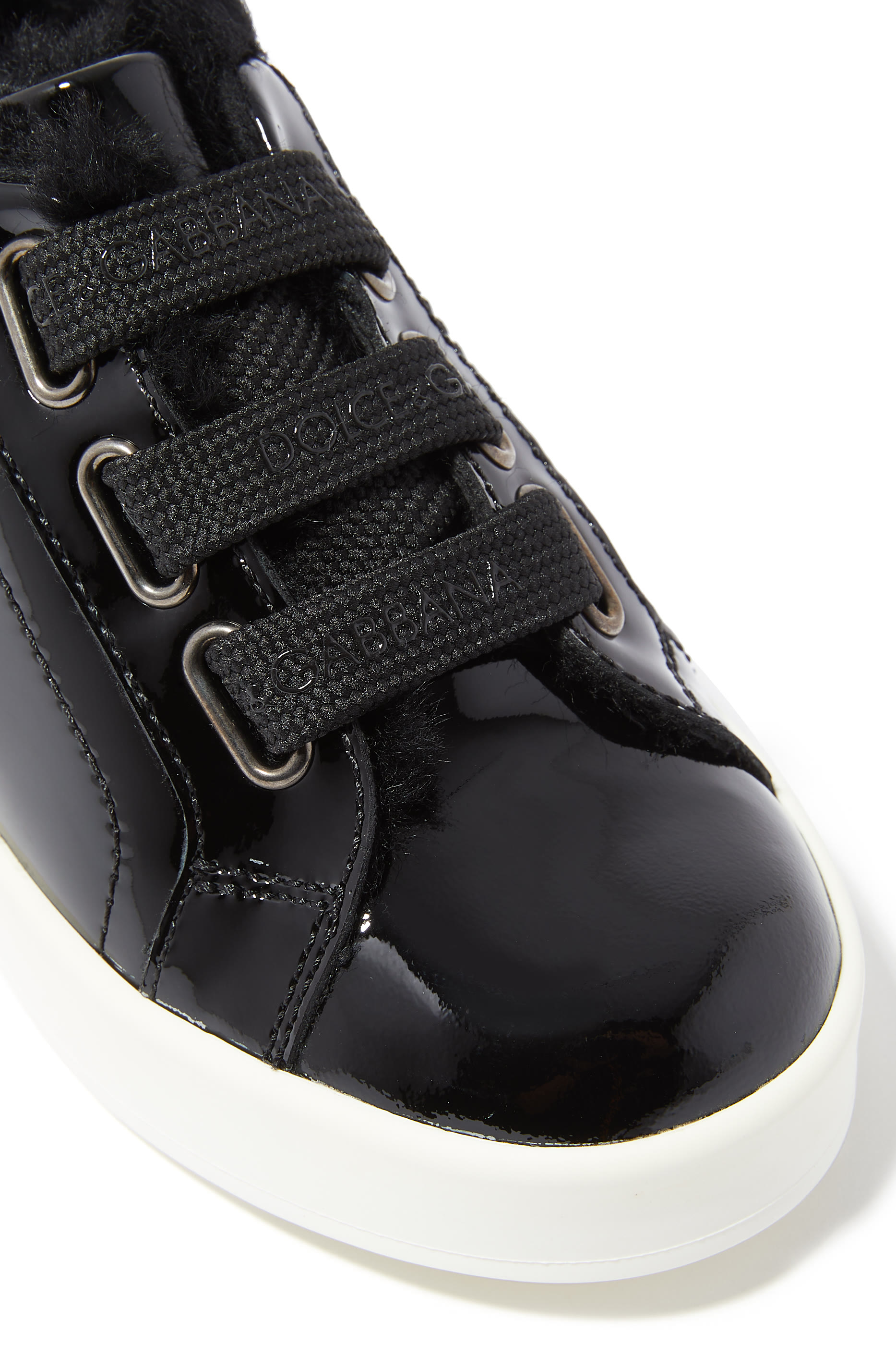 Kids Portofino Patent-Leather Sneakers