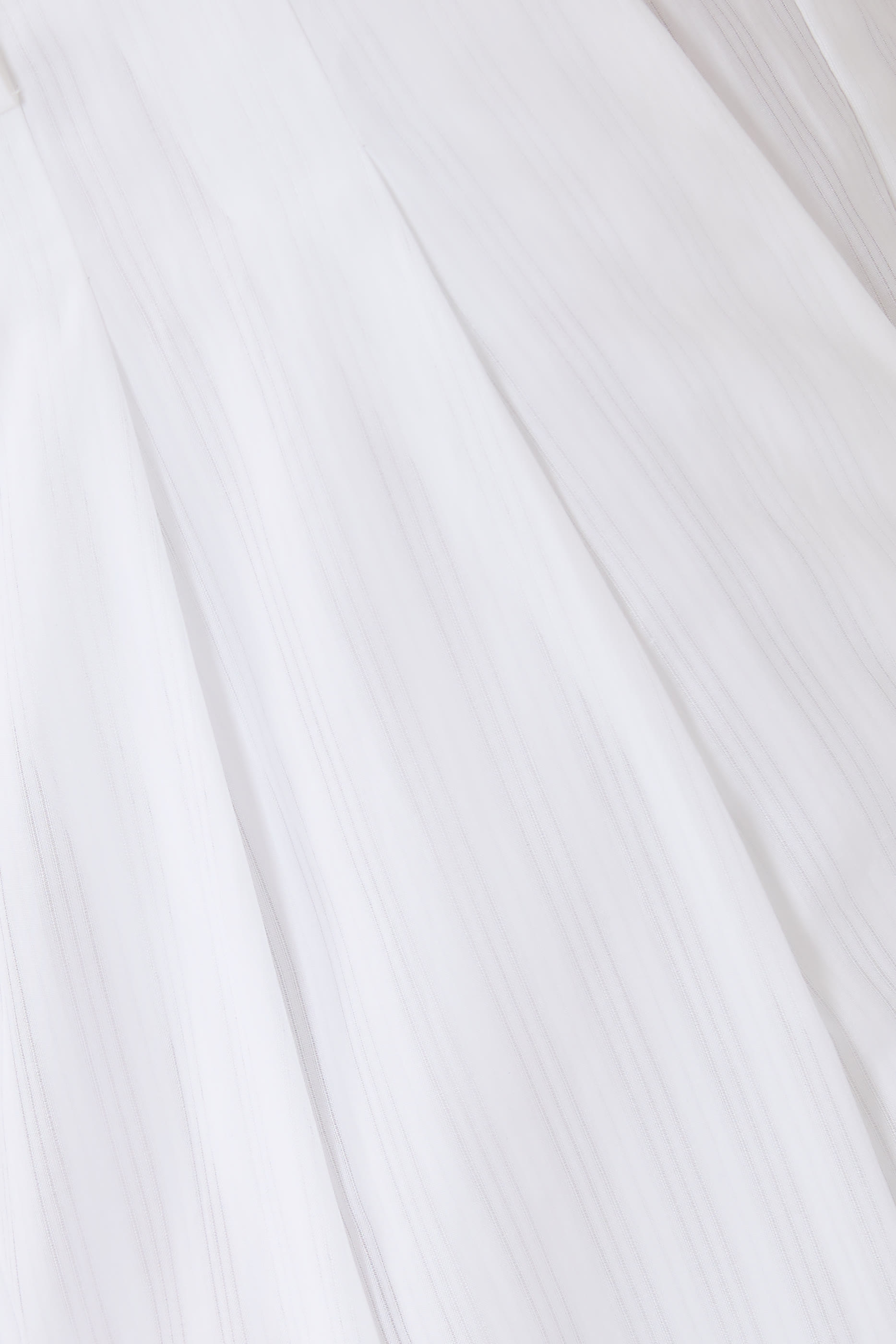 Double Pleat Pants in Linear Cotton