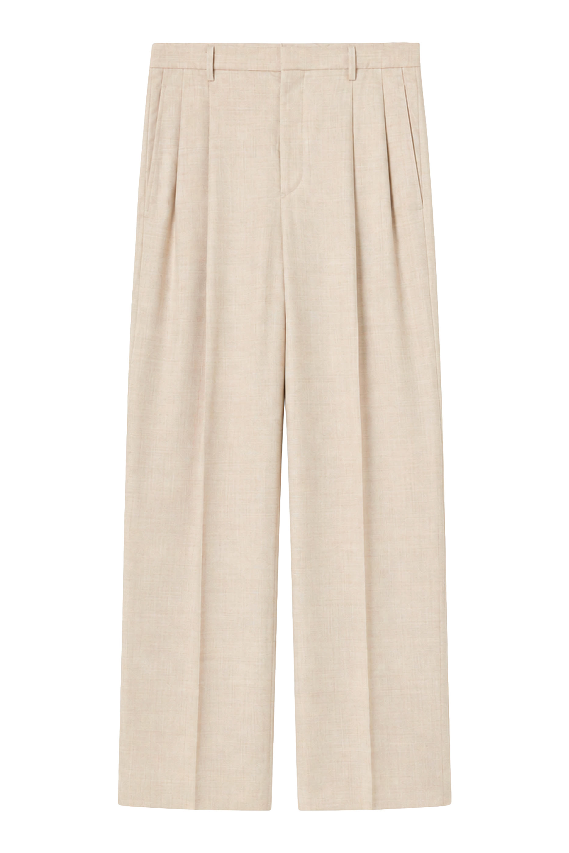 Super Light Wool Two-Tuck Slacks 