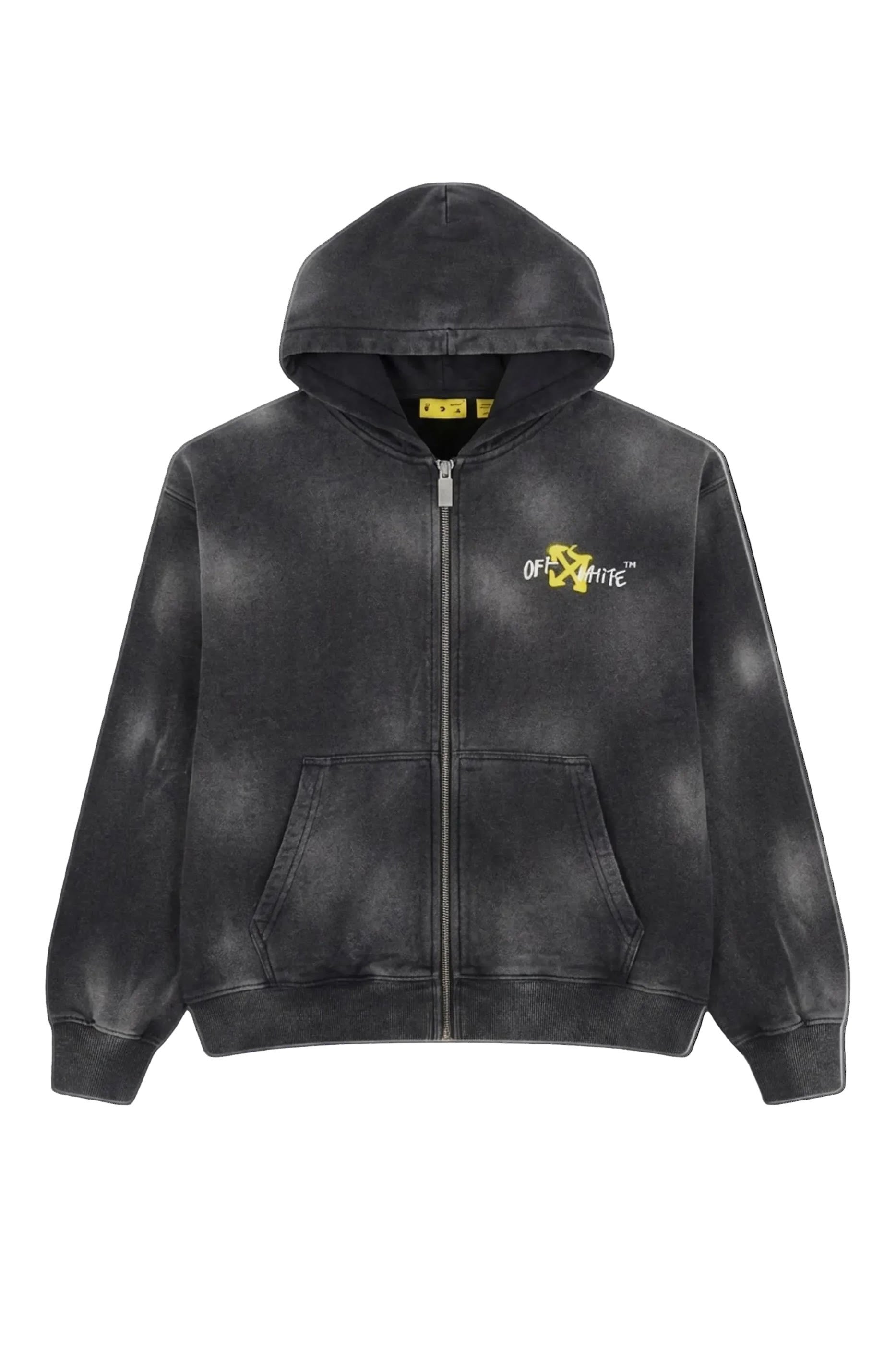 Kids Arrow Spray Acid Zip-Up Hoodie