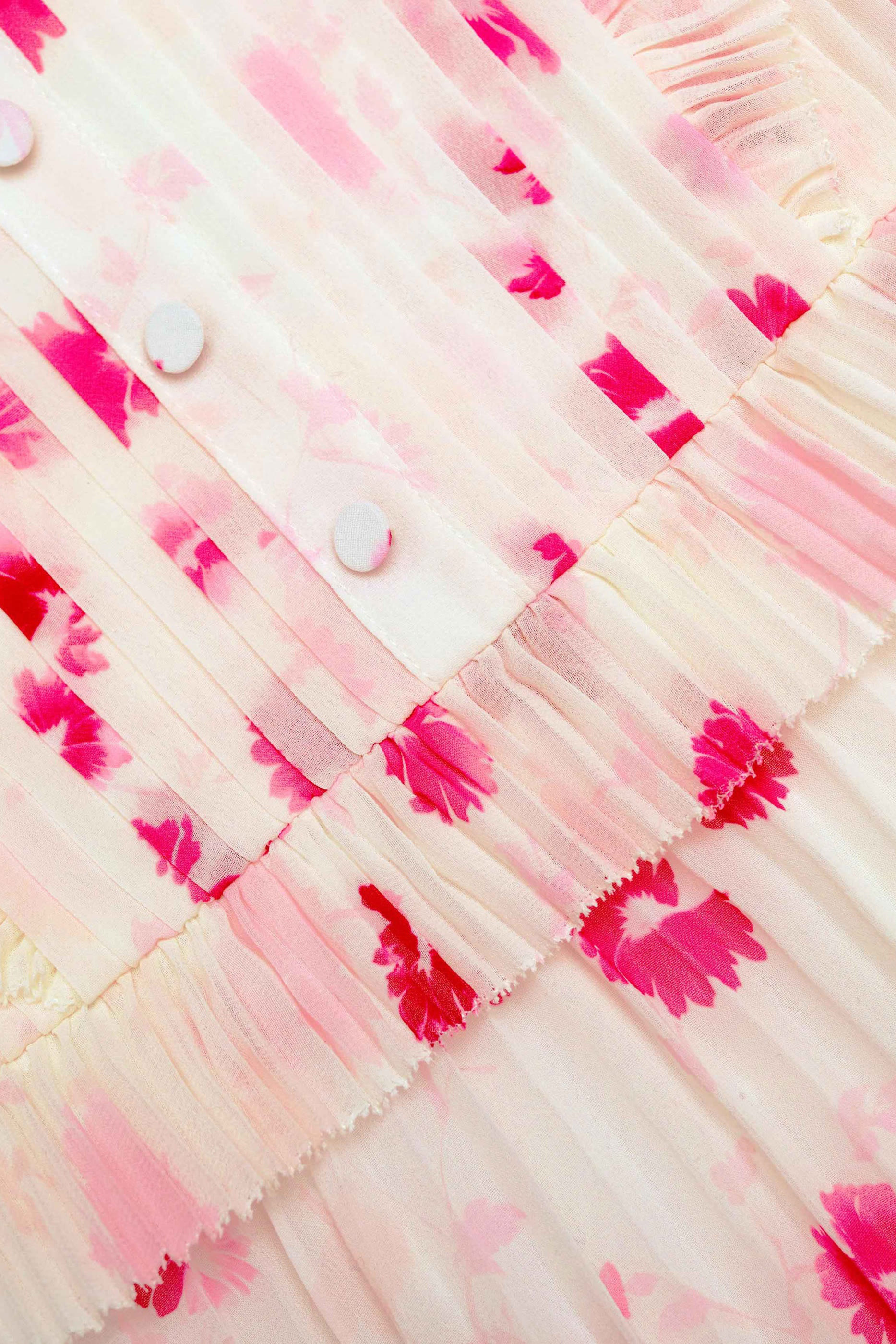 Kids Printed Chiffon Mini Dress