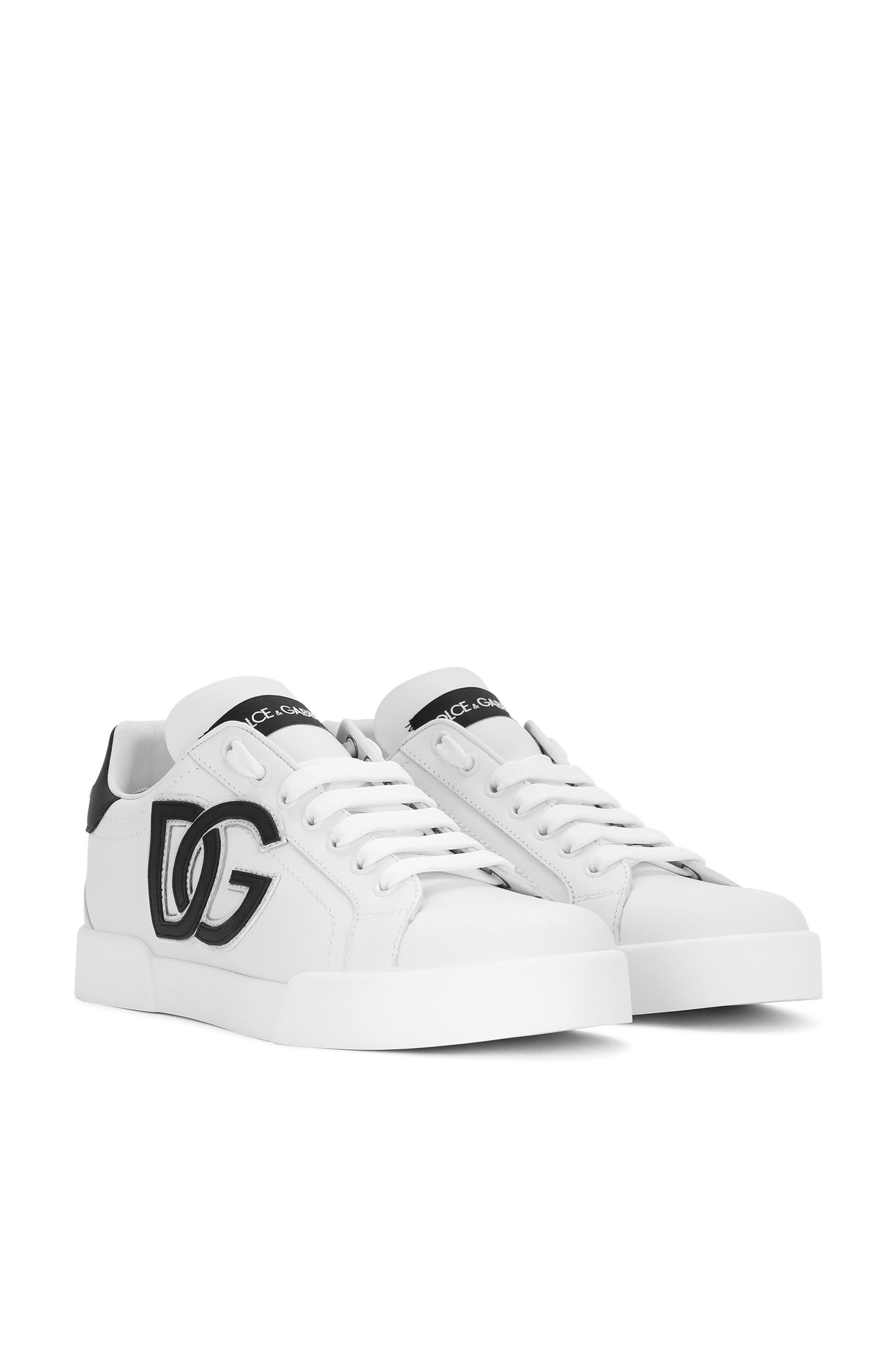 DG Logo Calfskin Portofino Sneakers