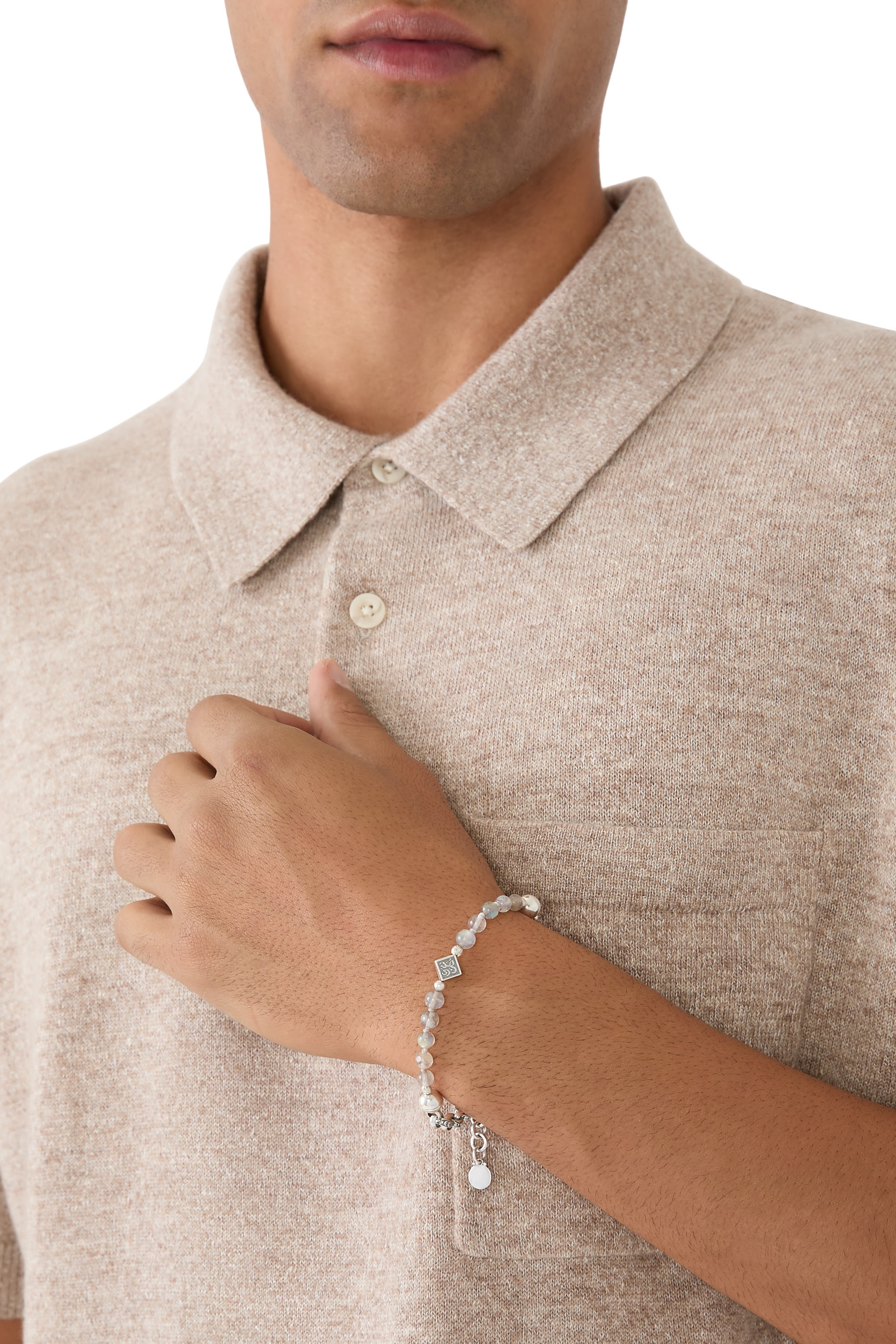 Eternity Bracelet, Silver & Labradorite