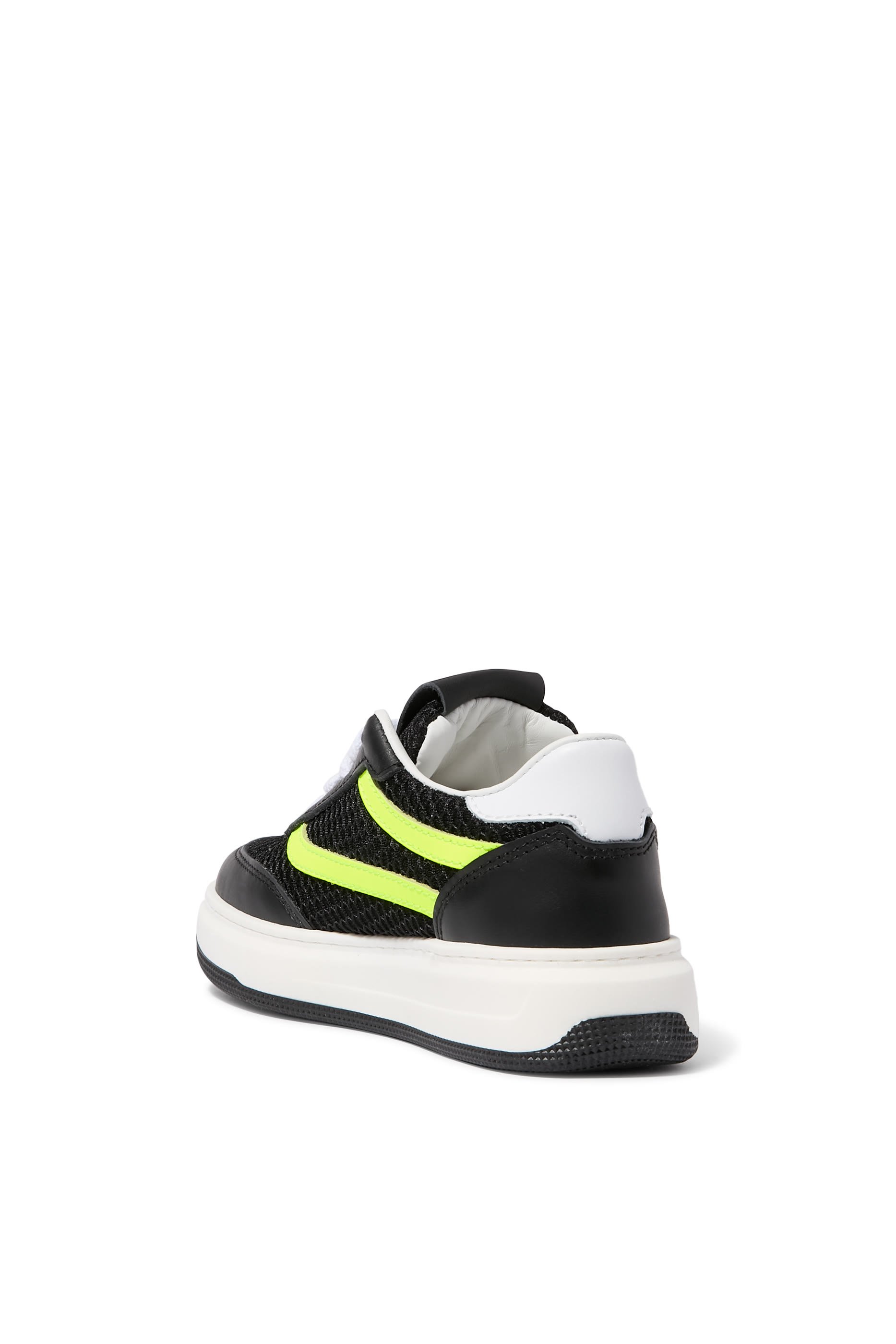 Kids Logo Leather Sneakers