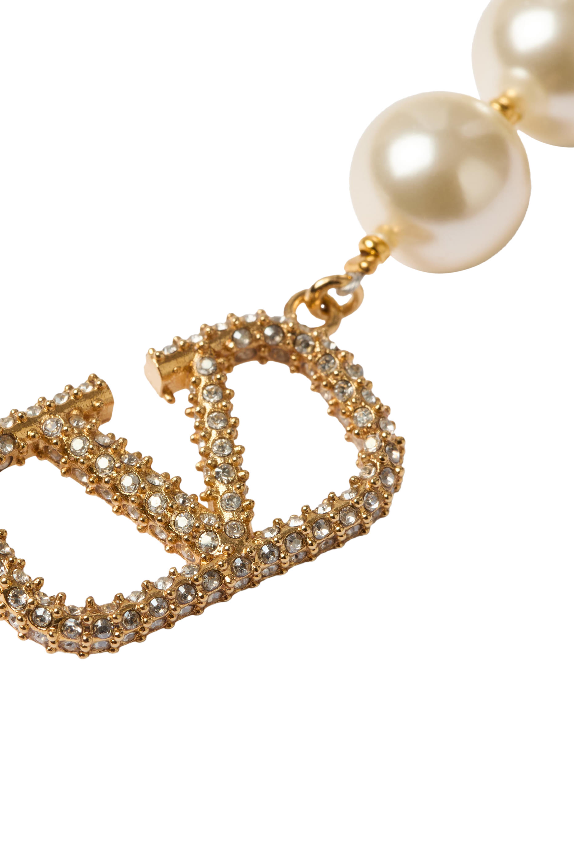 Vlogo Signature Metal Choker, Gold-finished Metal & Swarovski&reg; Crystal Pearls