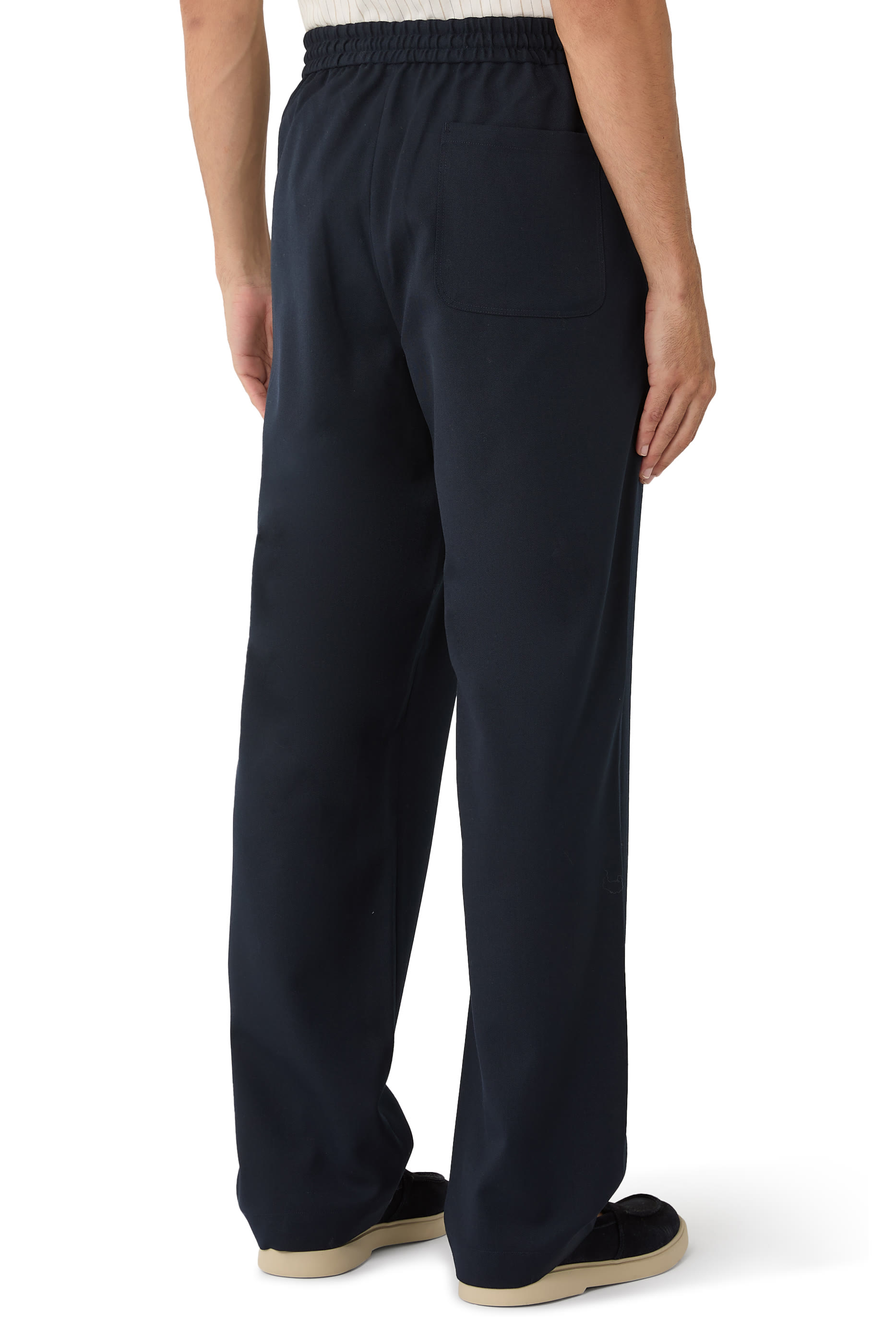 Louie Relaxed Wool-Blend Twill Pants
