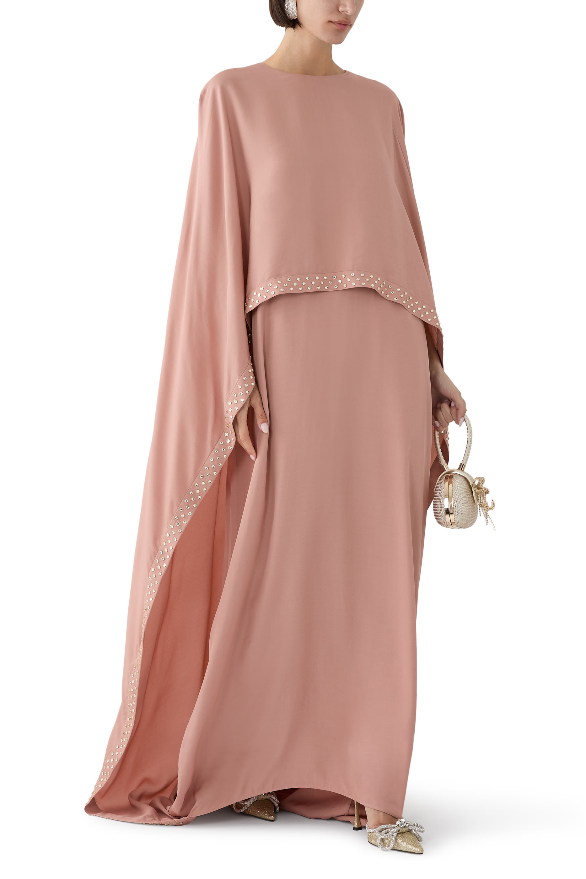 Lead-Free Crystal Cape Gown