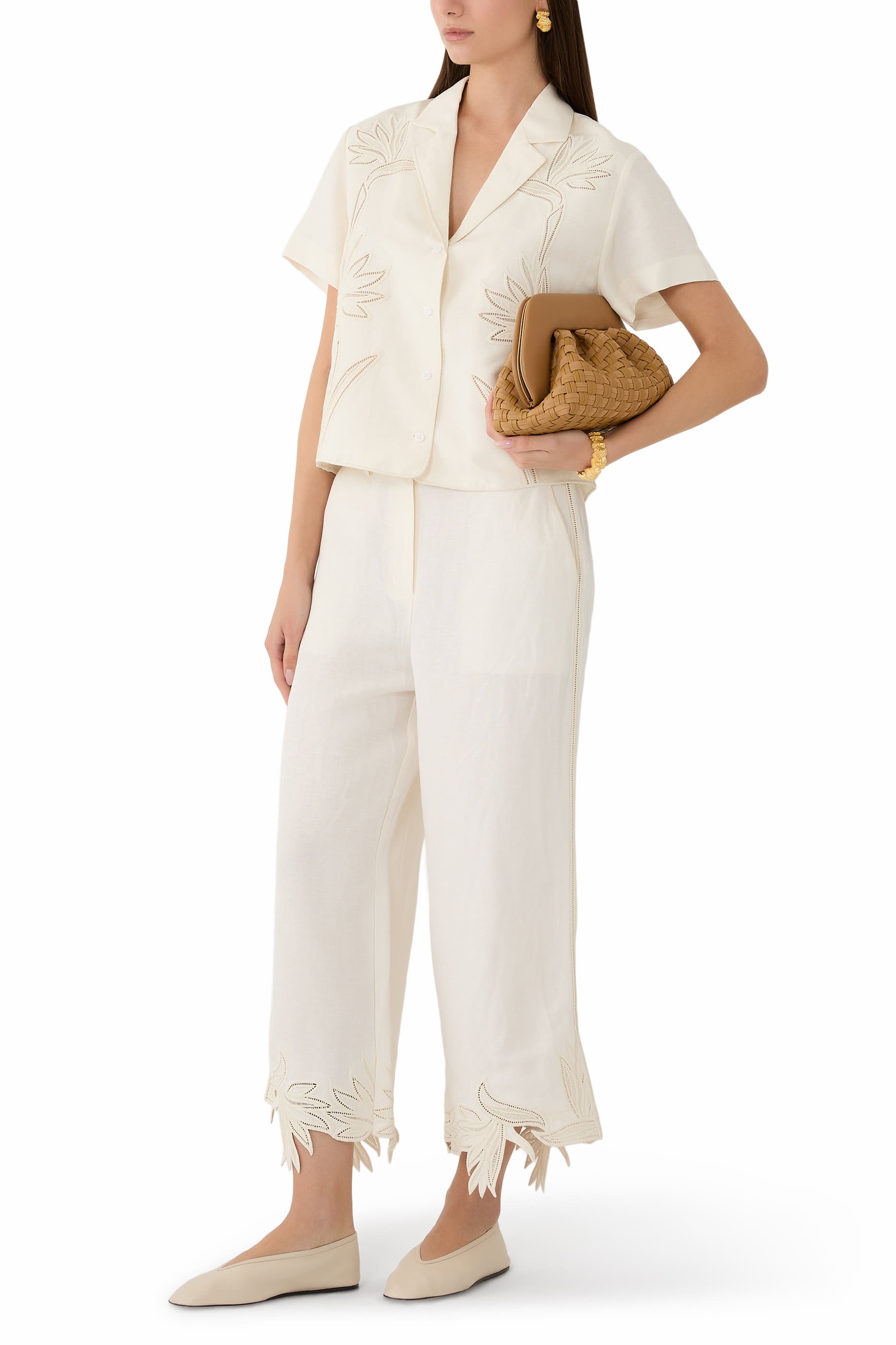 Louisa Embroidered Camp Shirt