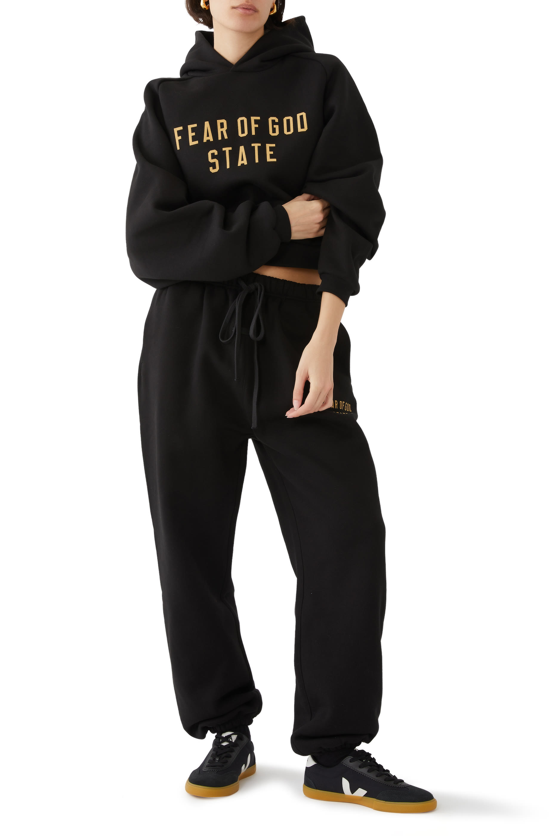 Fleece Cropped Hoodie