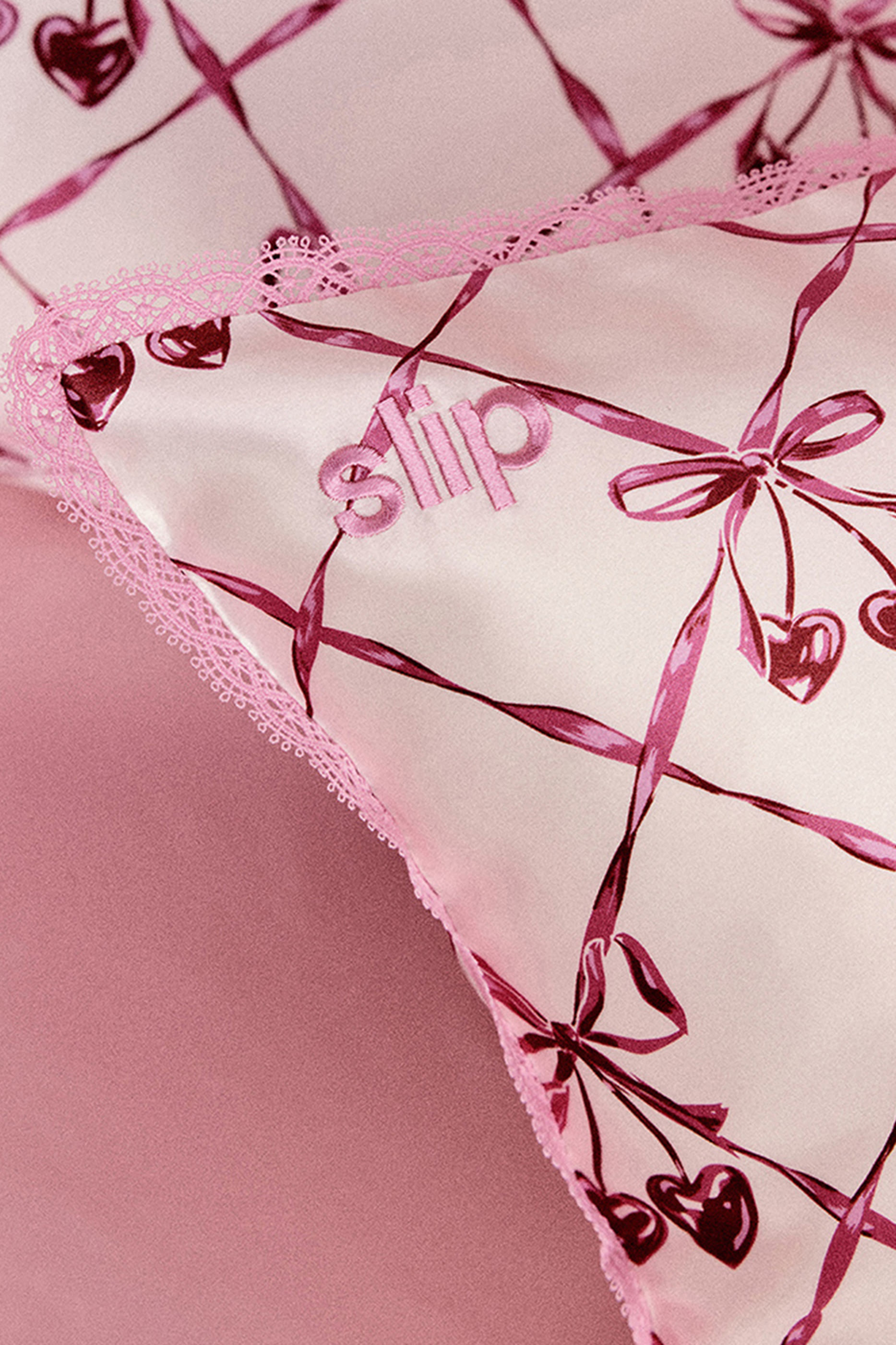 Sweet Cherry  Queen Pillowcase with Lace Trim 