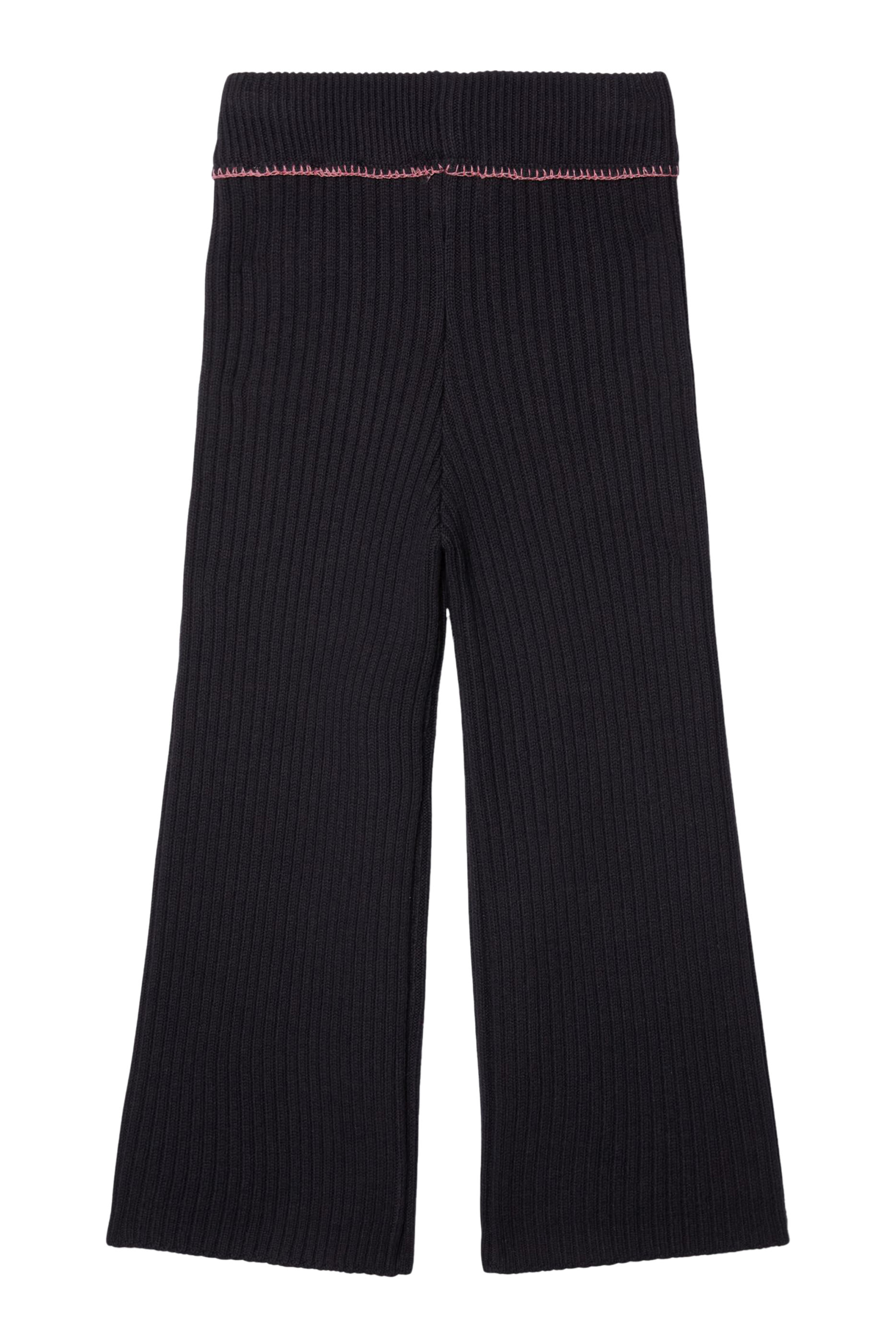 Kids Off Stamp Ribbed Pants