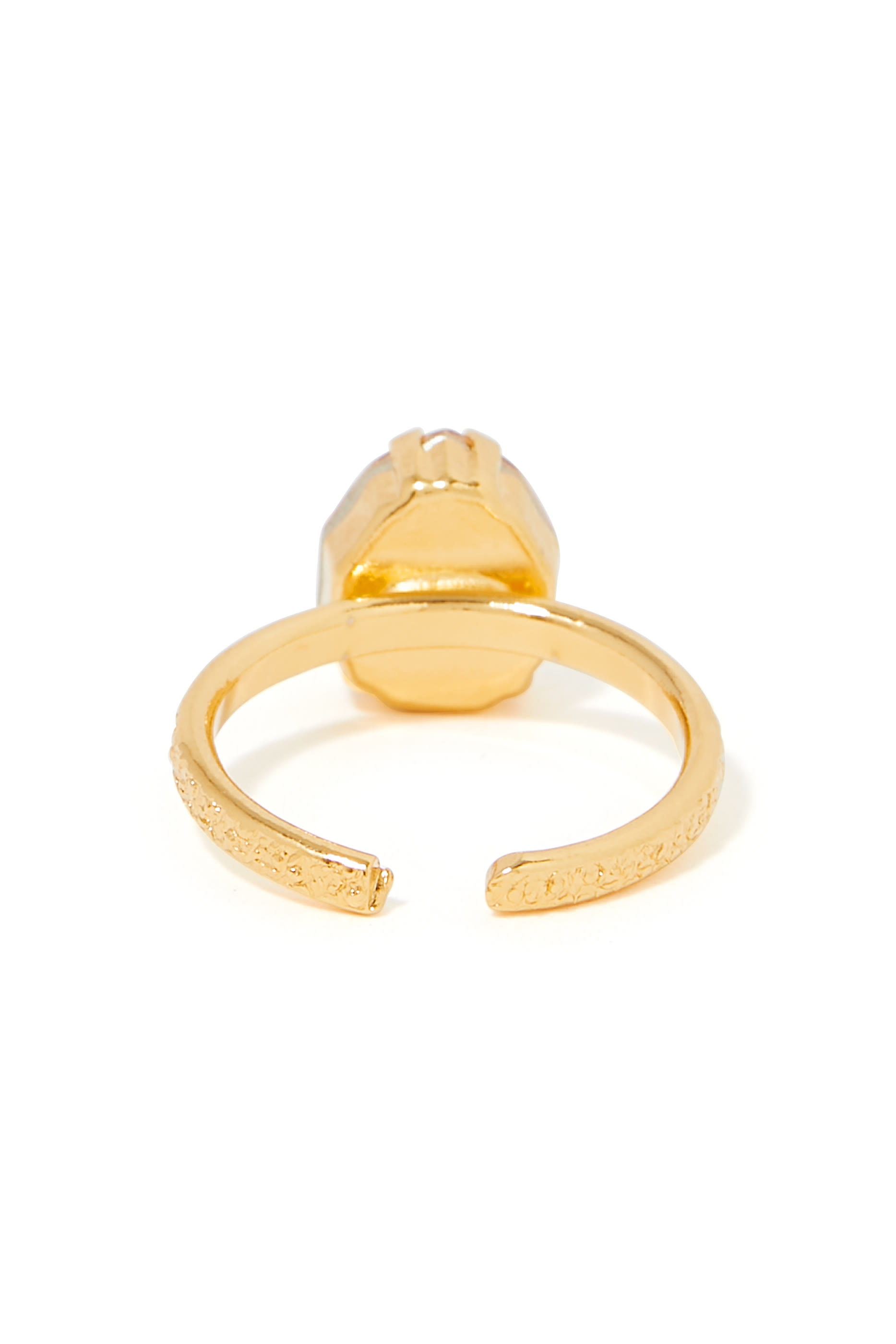 Carlotta Ring, 18k Gold-Plated Metal & Swarovski Crystals
