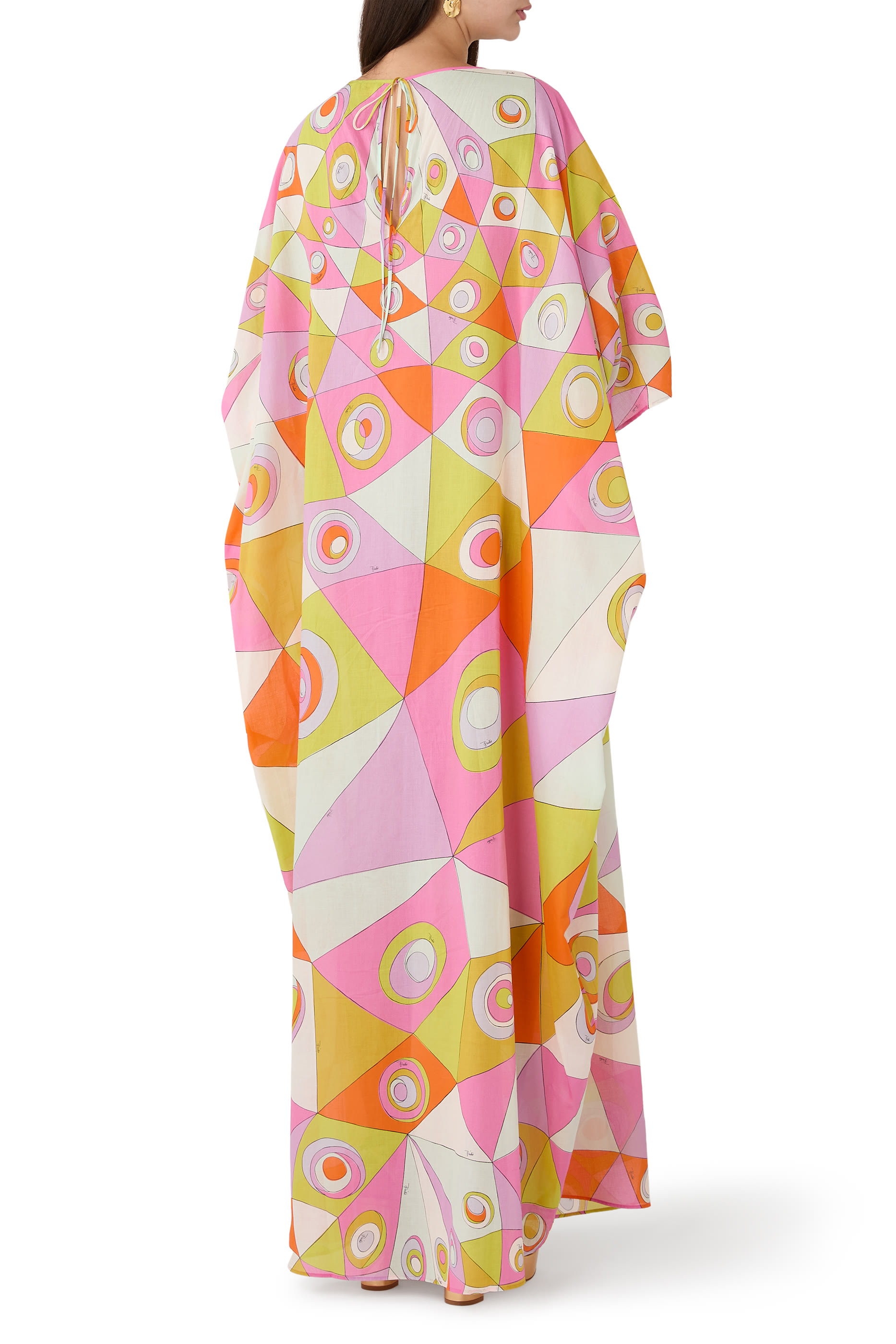 Occhi Print Cotton Kaftan