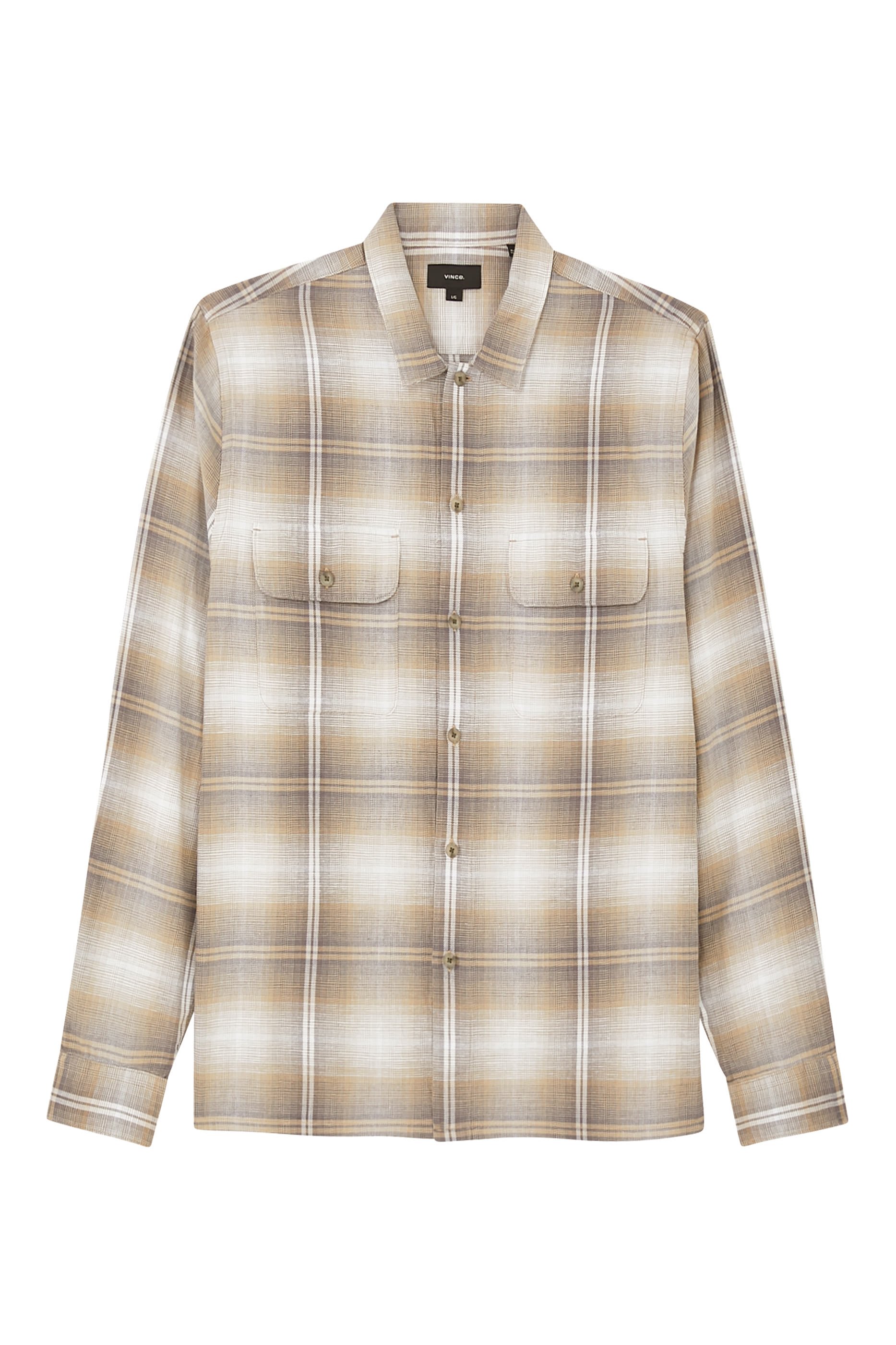 Saguaro Plaid Cotton-Hemp Shirt
