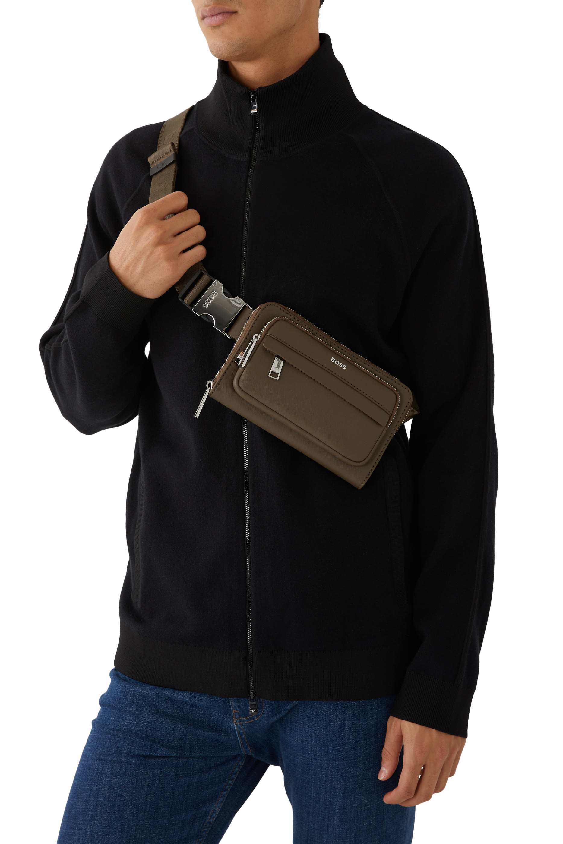 Zair Crossover Structured Crossbody Bag