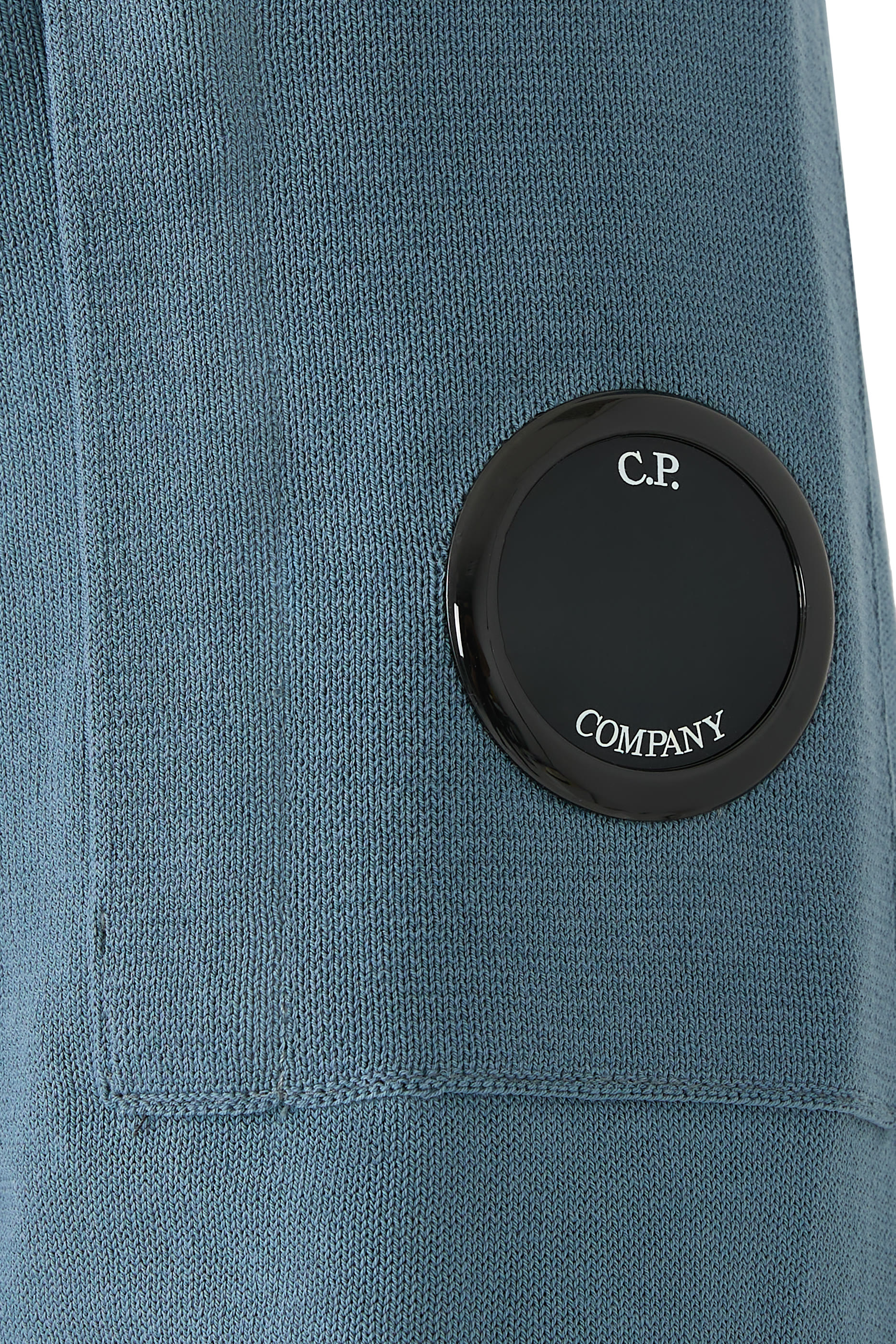 Cotton Crepe Crewneck Lens Knit Sweatshirt