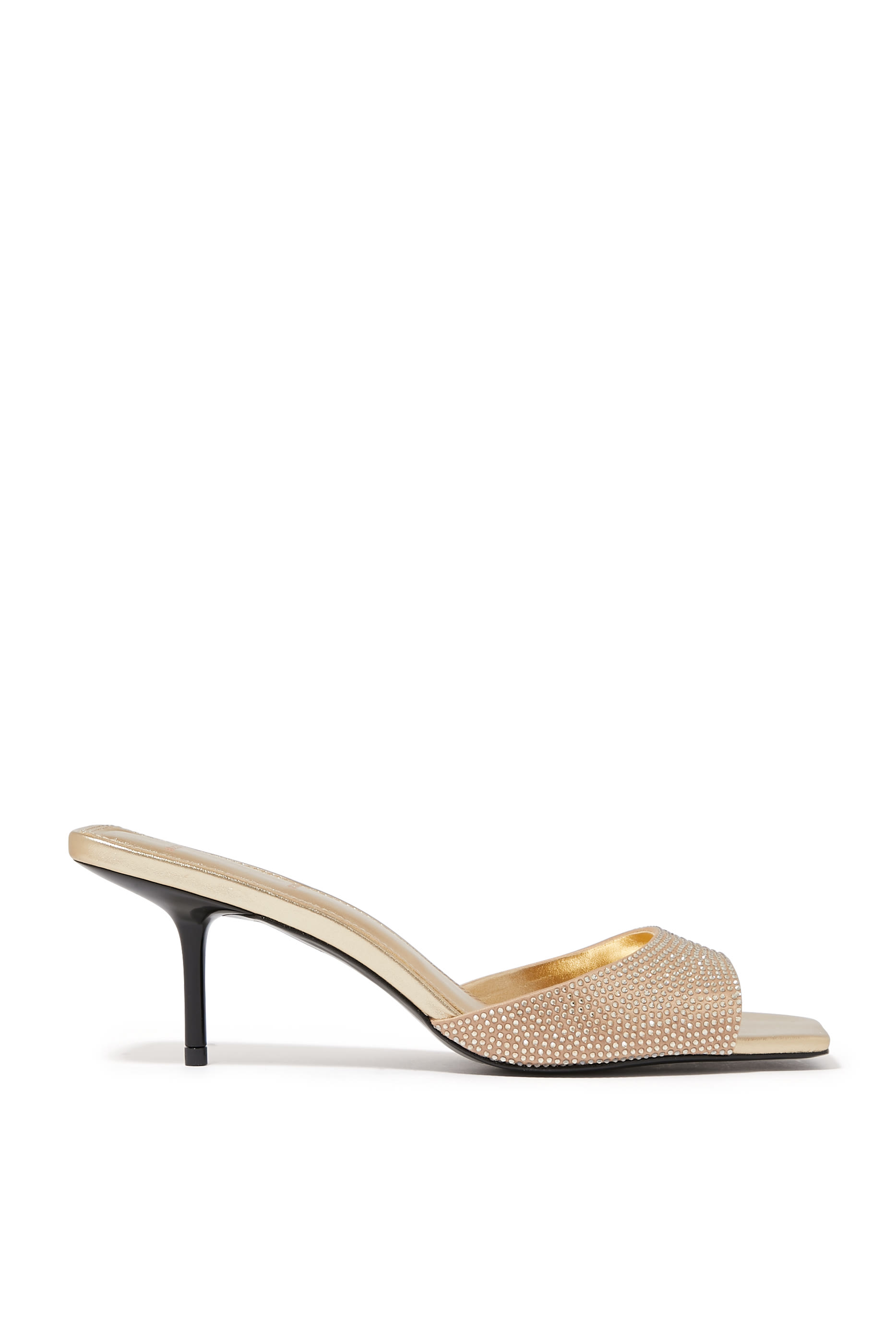 Onyx 65mm Leather Mules