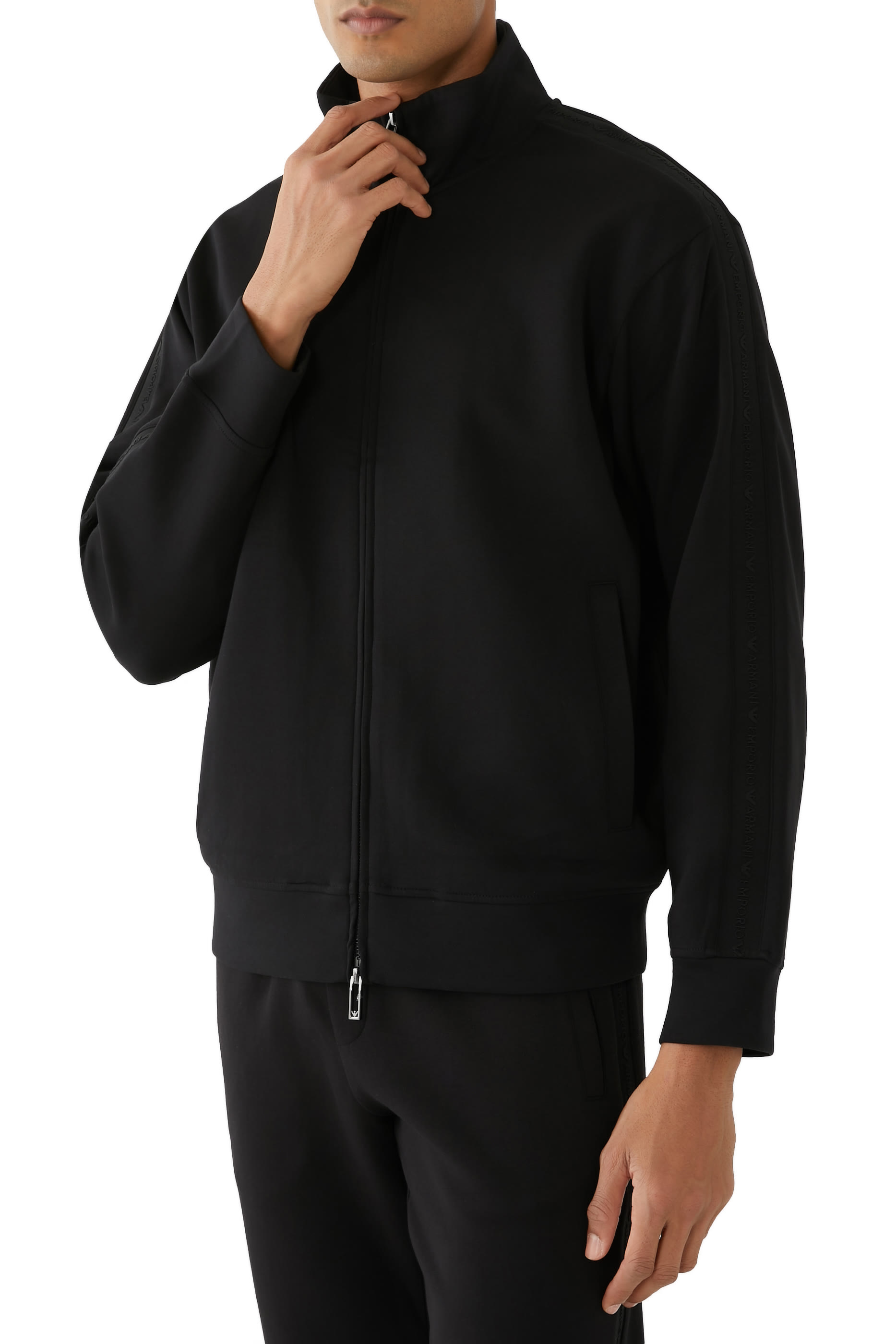 Jersey Zip-Up Sweatshirt
