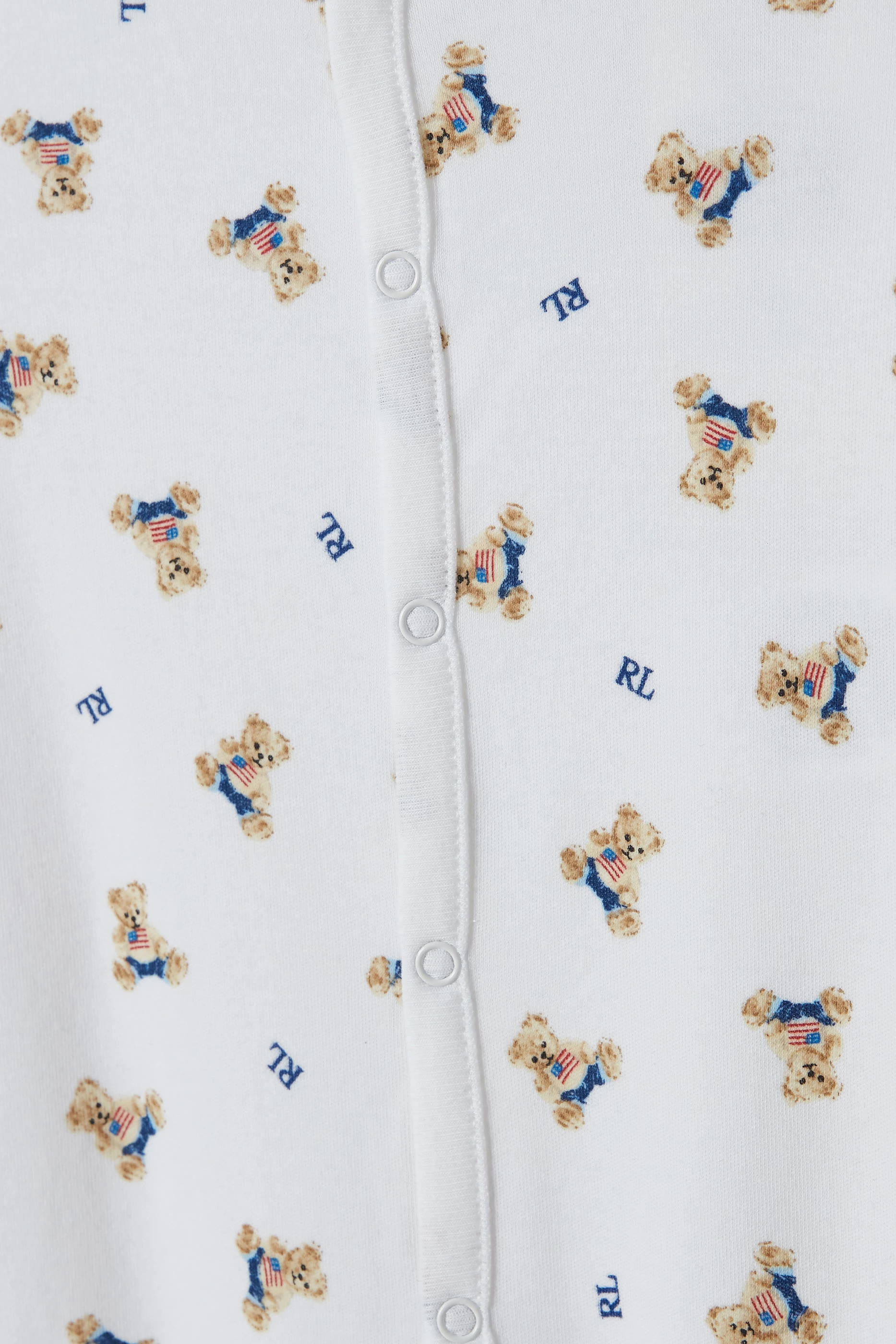 Kids All-Over Polo Bear Print Jumpsuit 