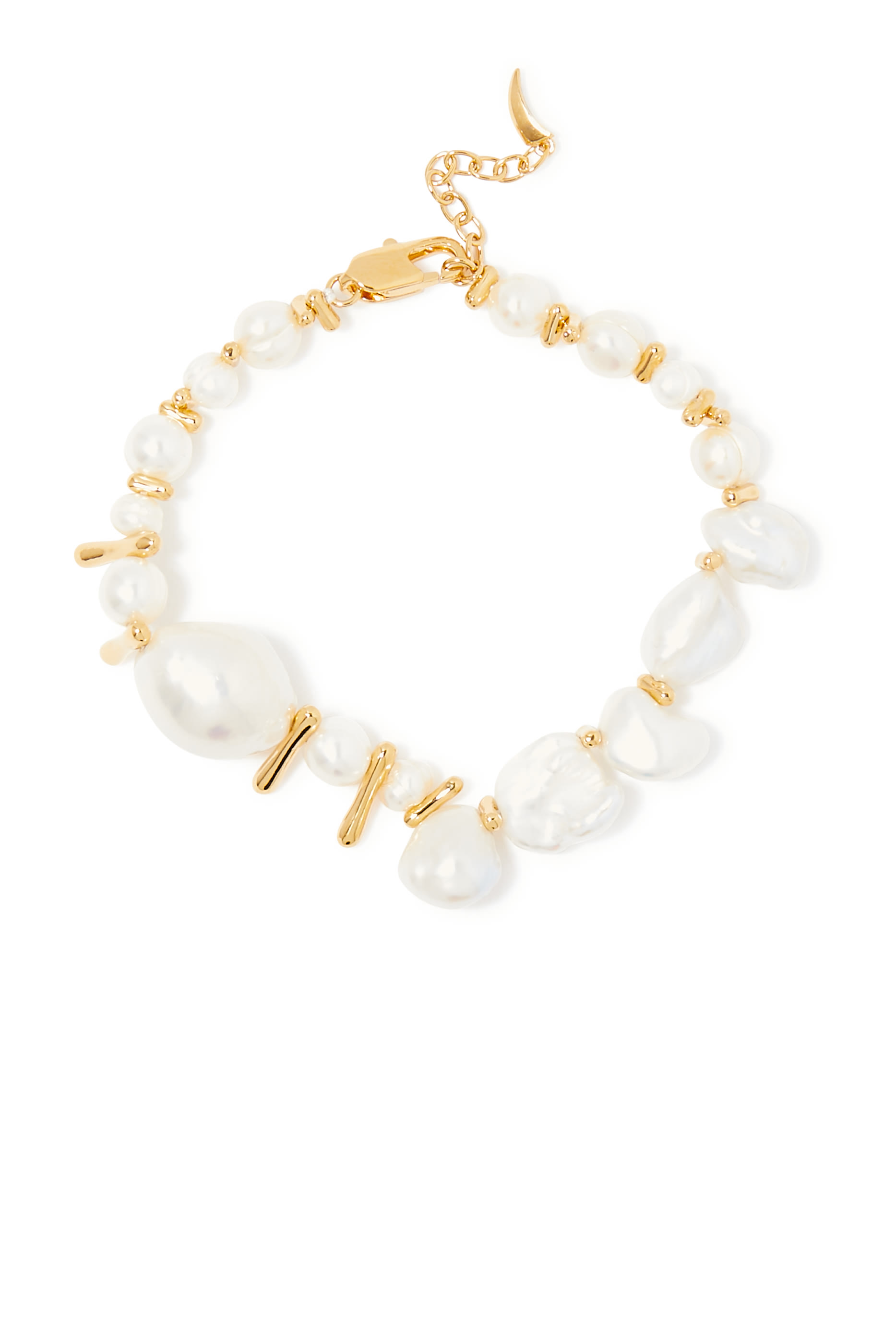 Mixed Pearl Statement Beaded Bracelet