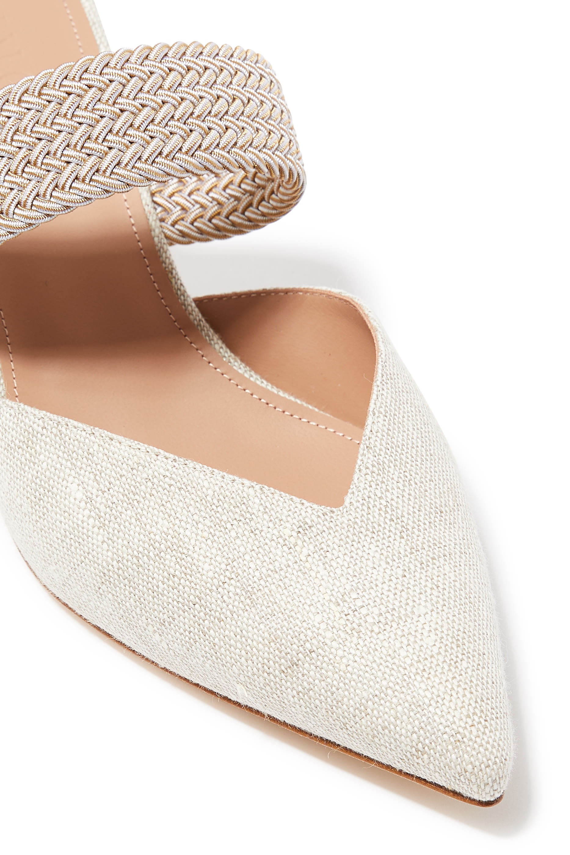 Maisie Linen Kitten 45 Heels