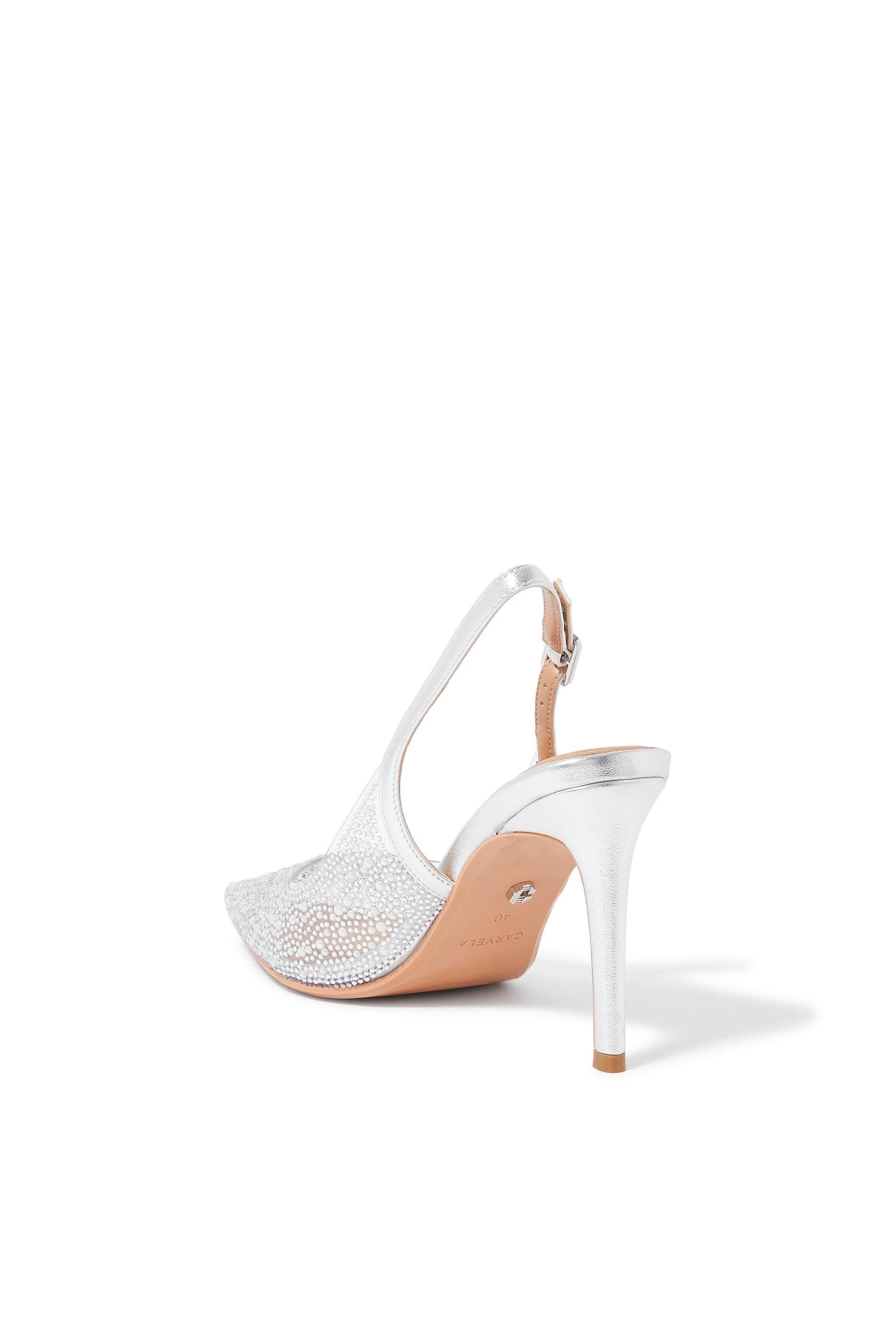 Carvela 100 Positano Vinyl Sling Back Pumps