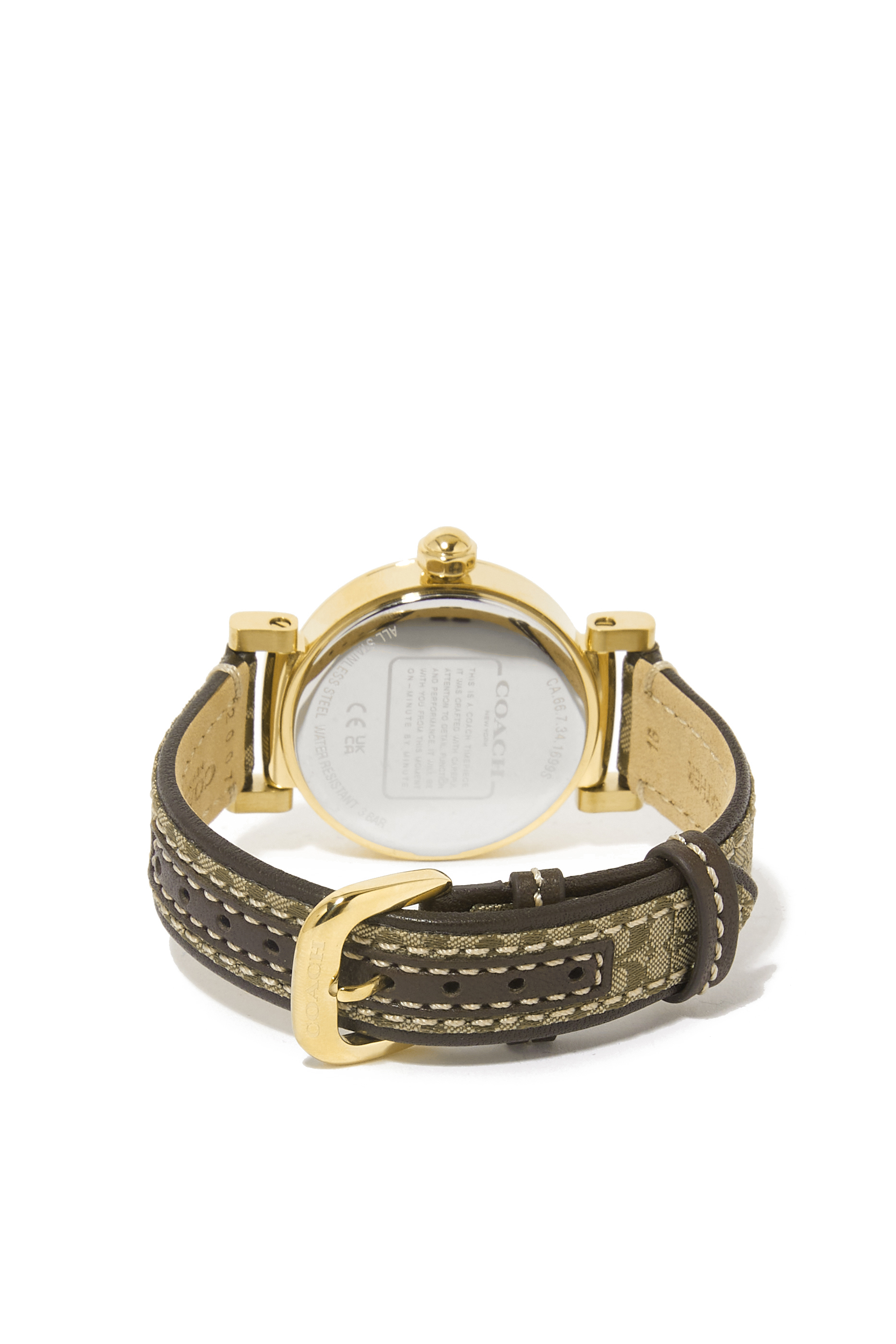 Madison 32mm Monogrammed Leather Watch