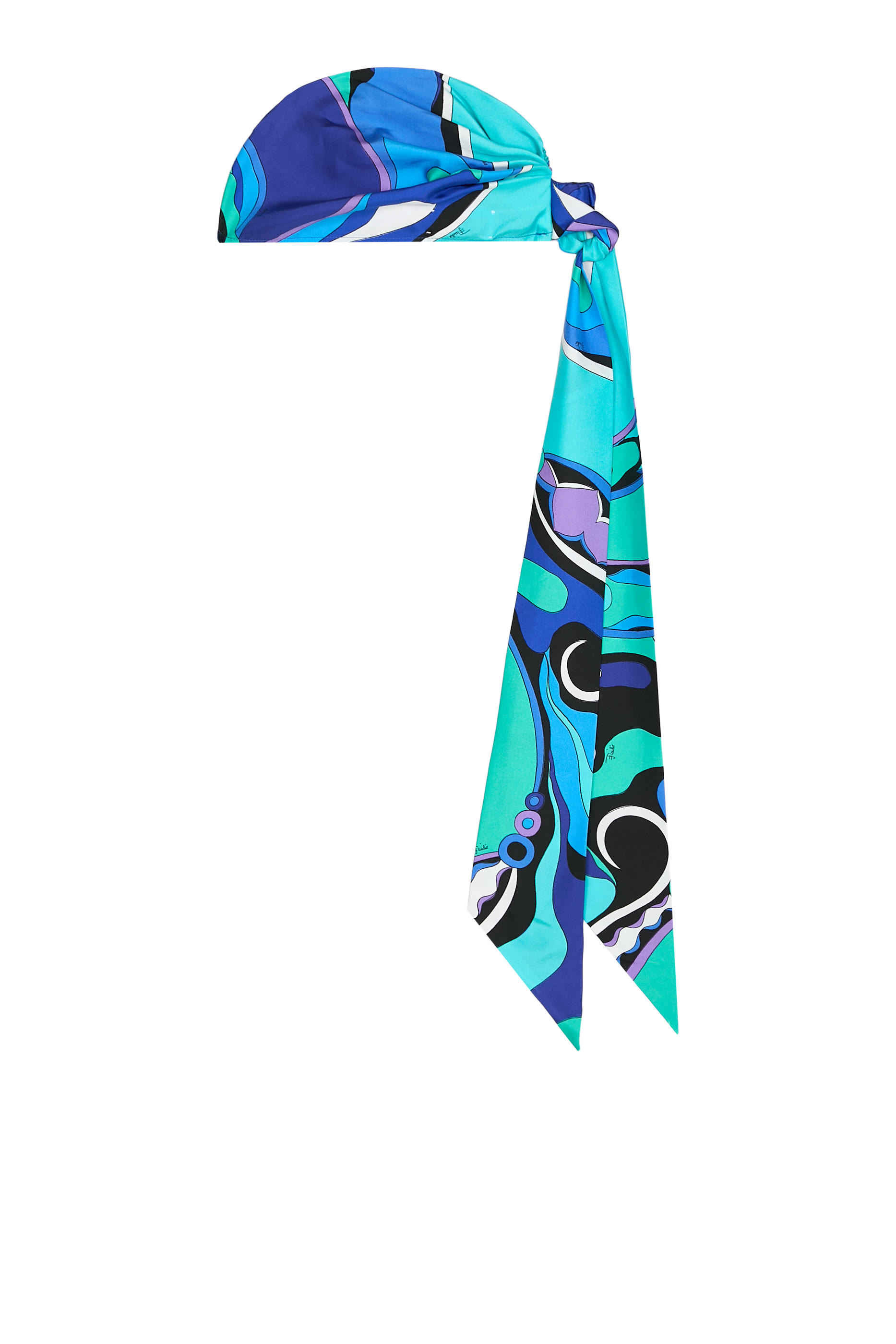 Orchidee Print Silk Bandana Hat