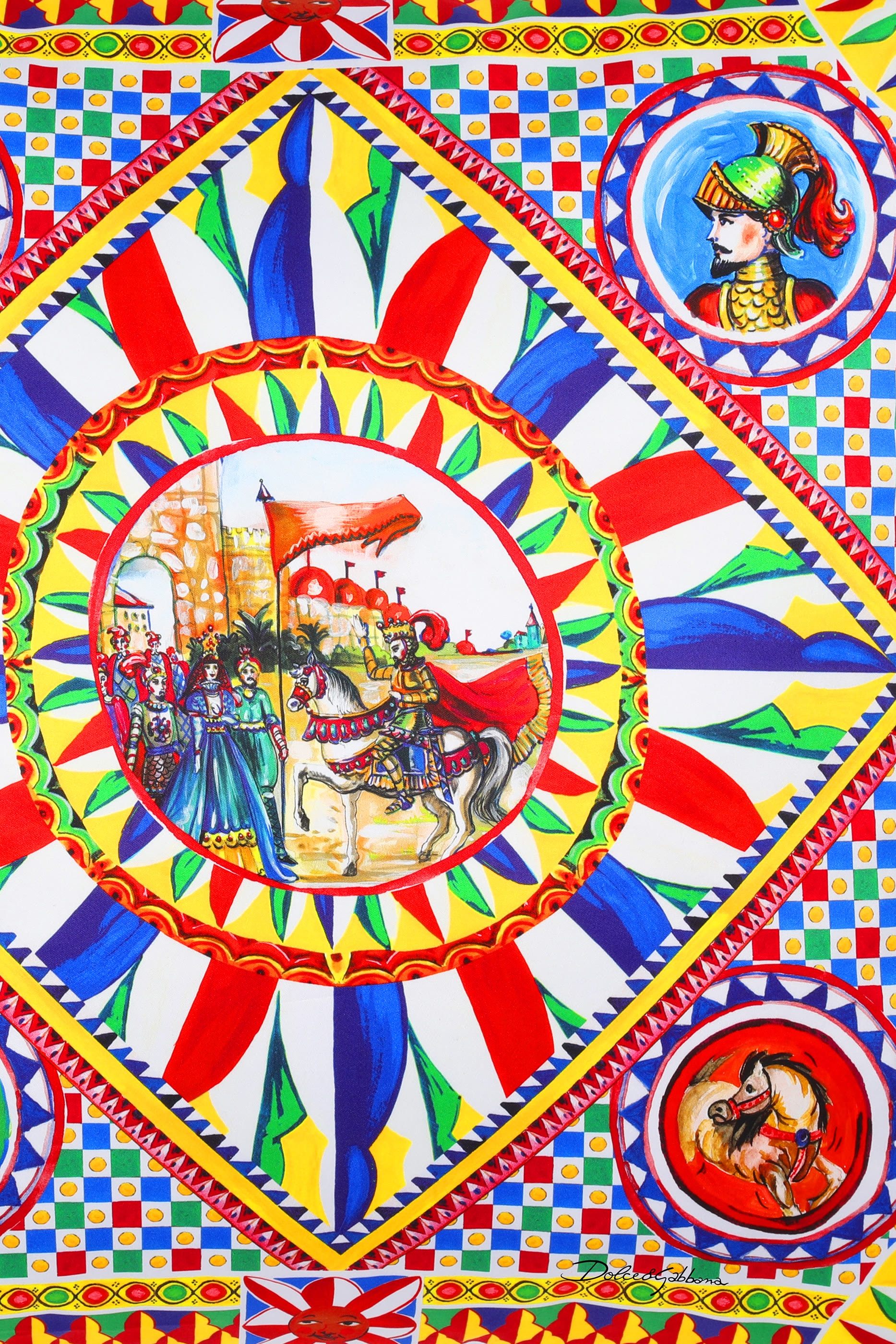 Carretto Medium Duchesse Cotton Cushion