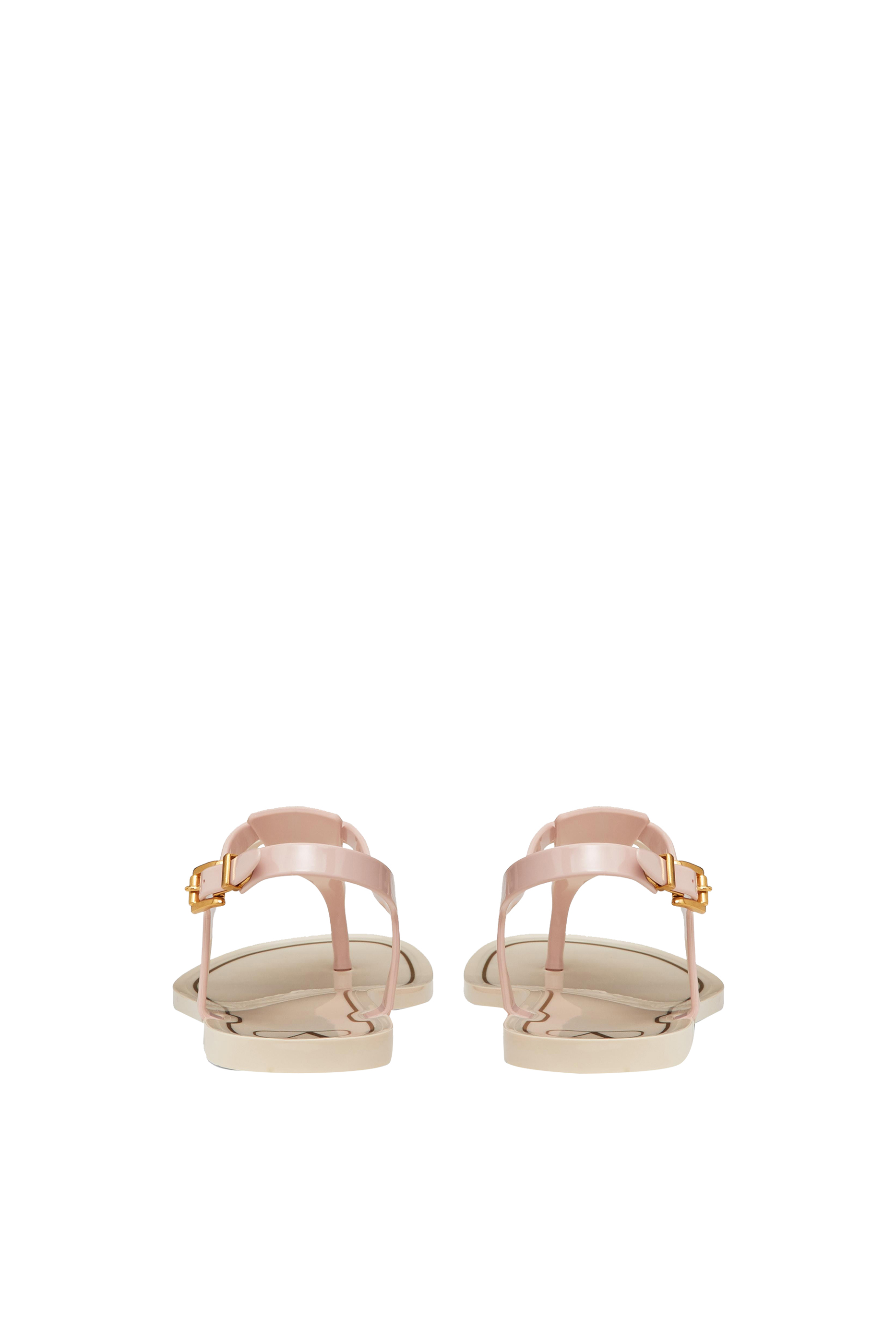 Valentino Garavani V-Logo Rubber Thong Sandals