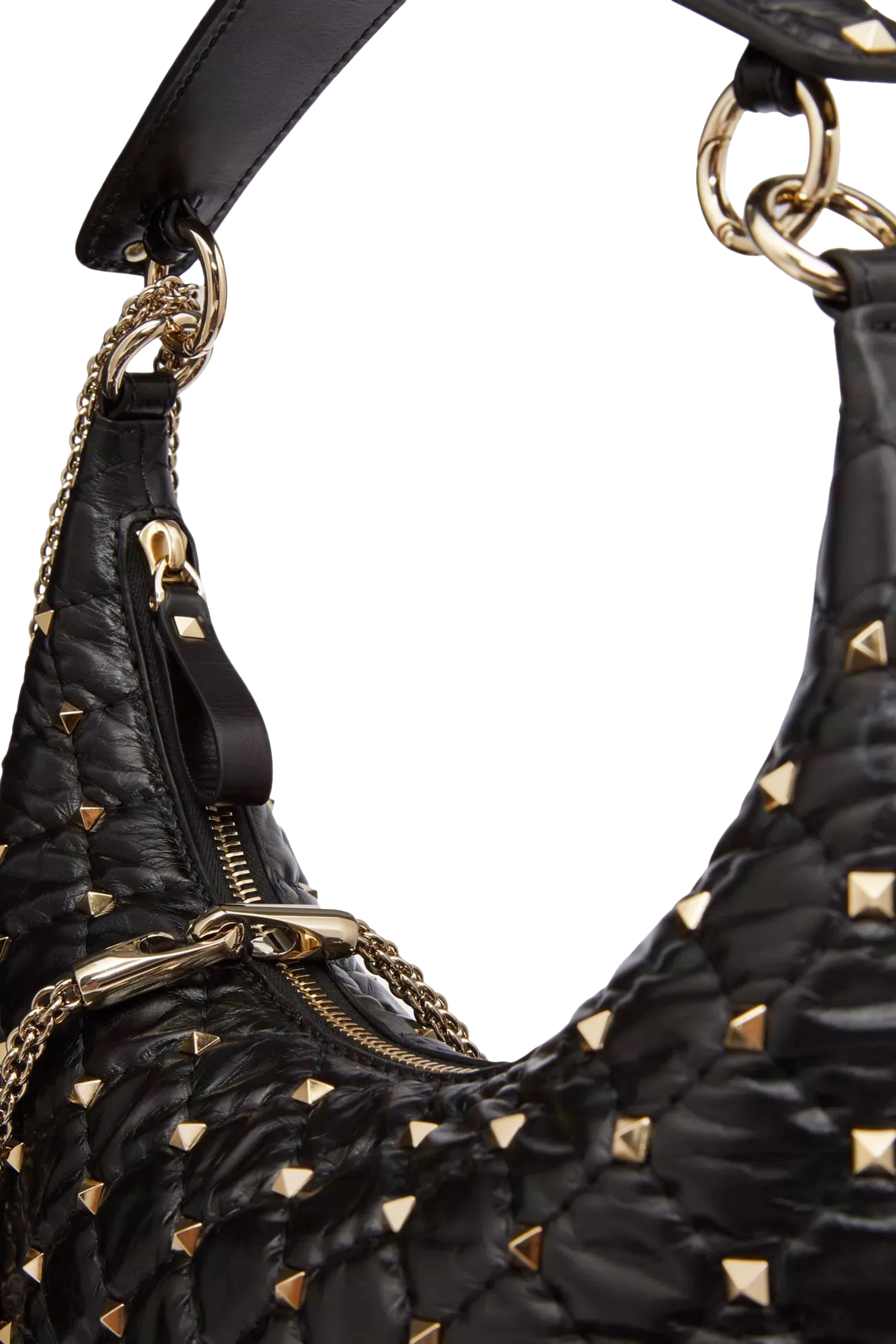 Rockstud Spike Small Hobo Bag