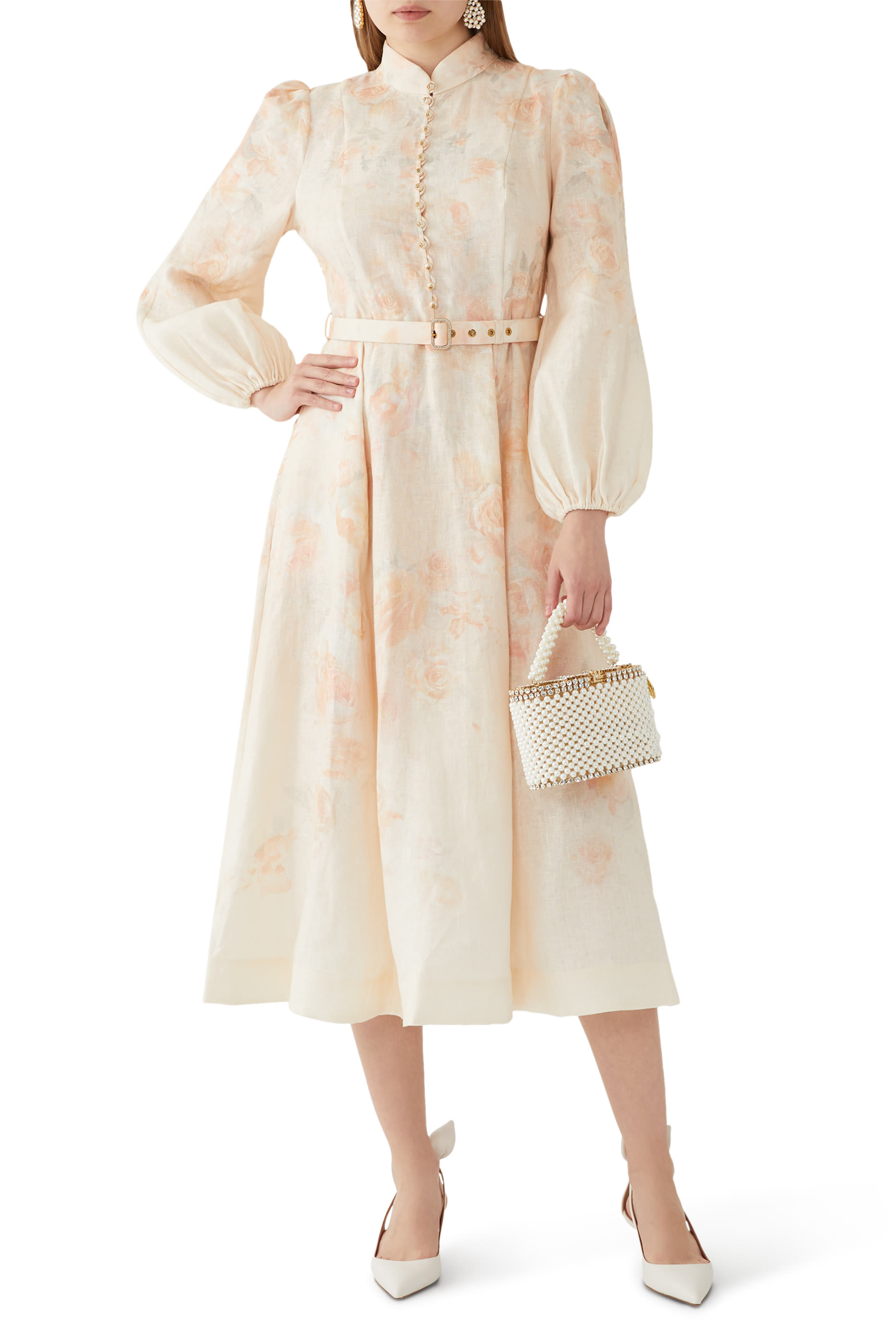 Crush Buttoned Midi Dress