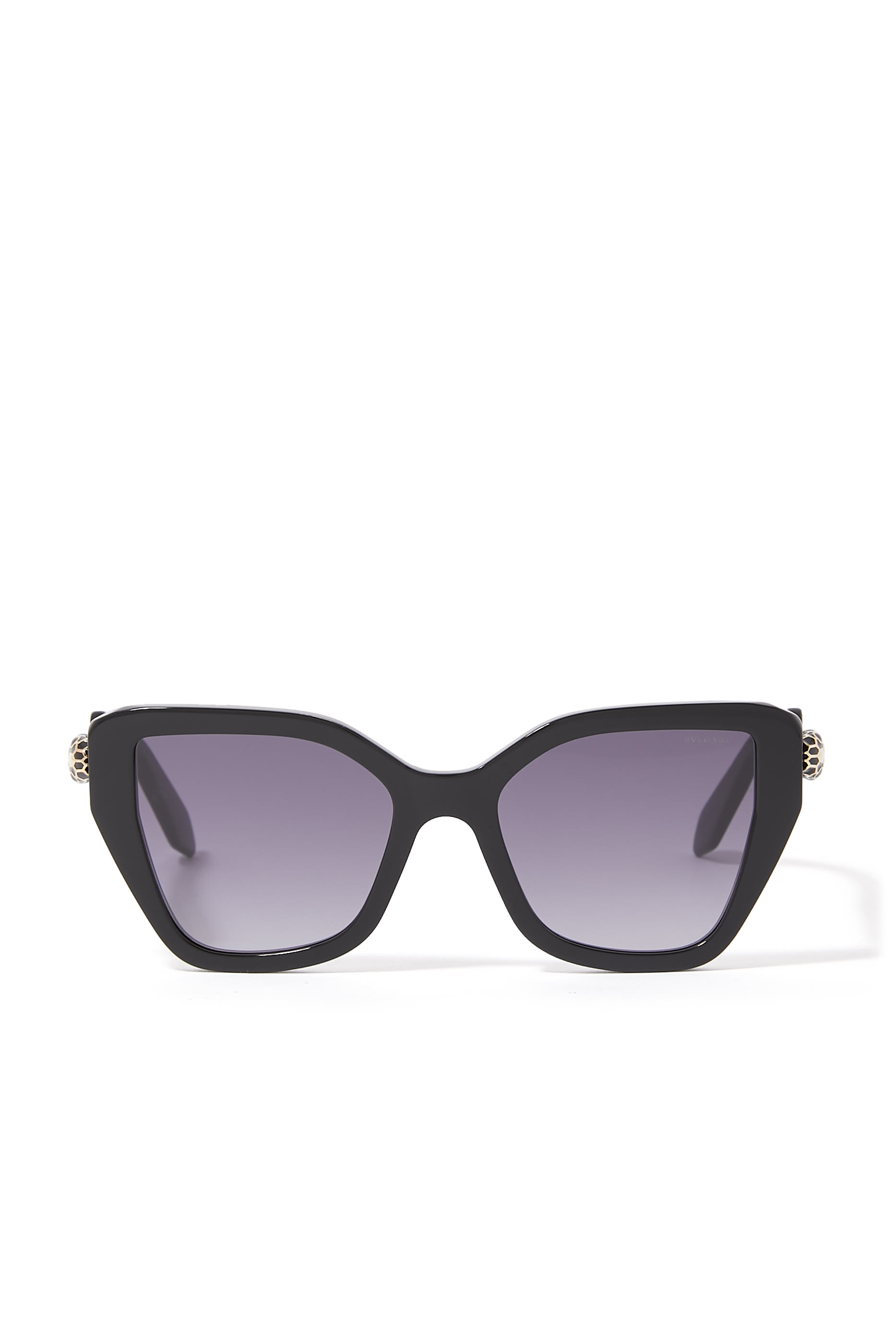 Serpenti Forever Black Butterfly Sunglasses