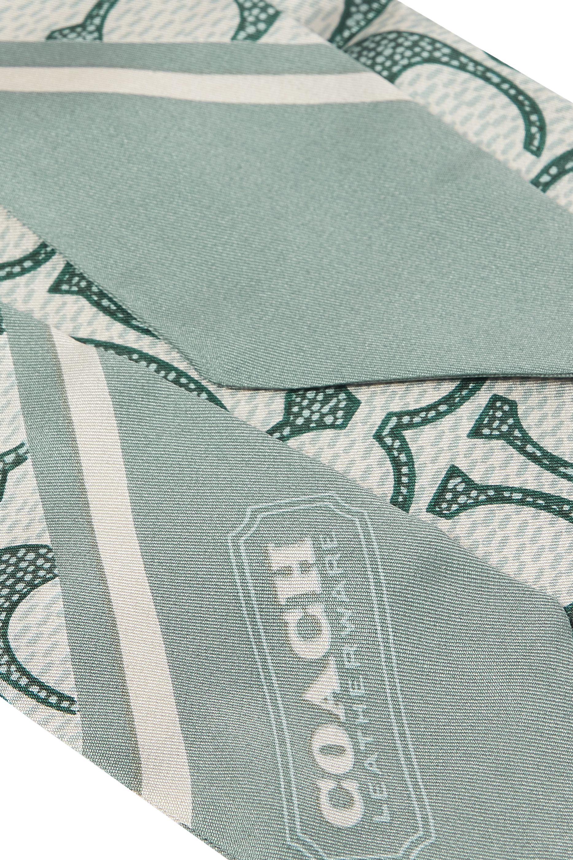 Vintage Signature C Printed Silk Skinny Scarf