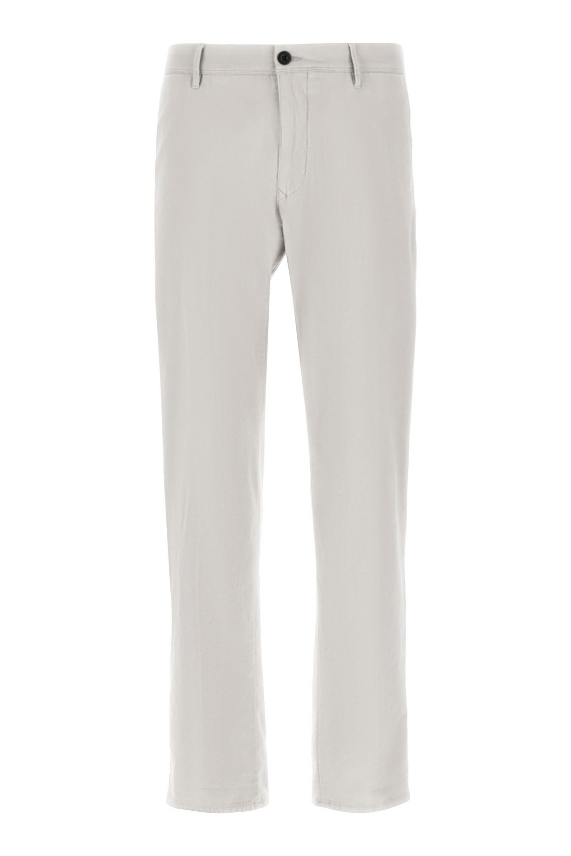 Slim-Fit Panama Cotton Trousers