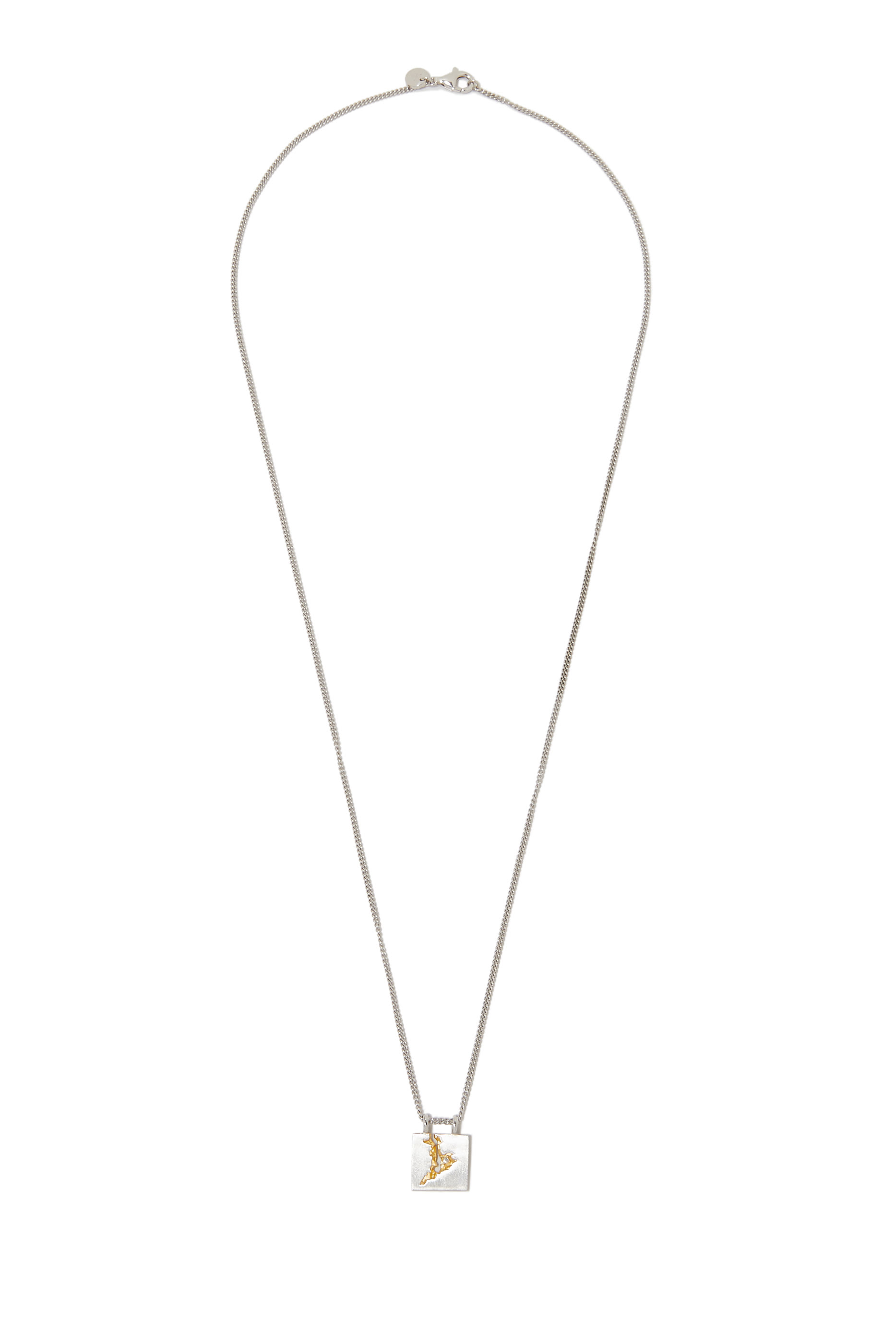 Mined Pendant, Sterling Silver