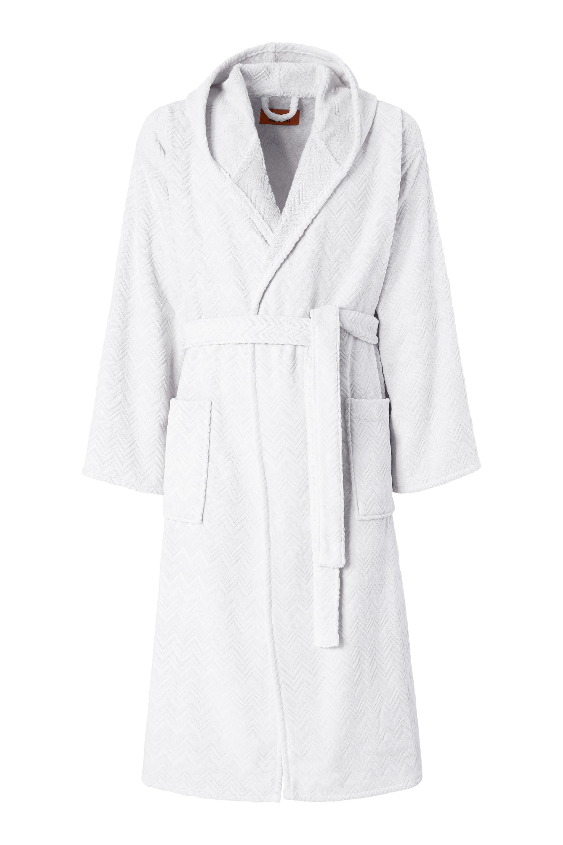Chalk Hooded Bathrobe
