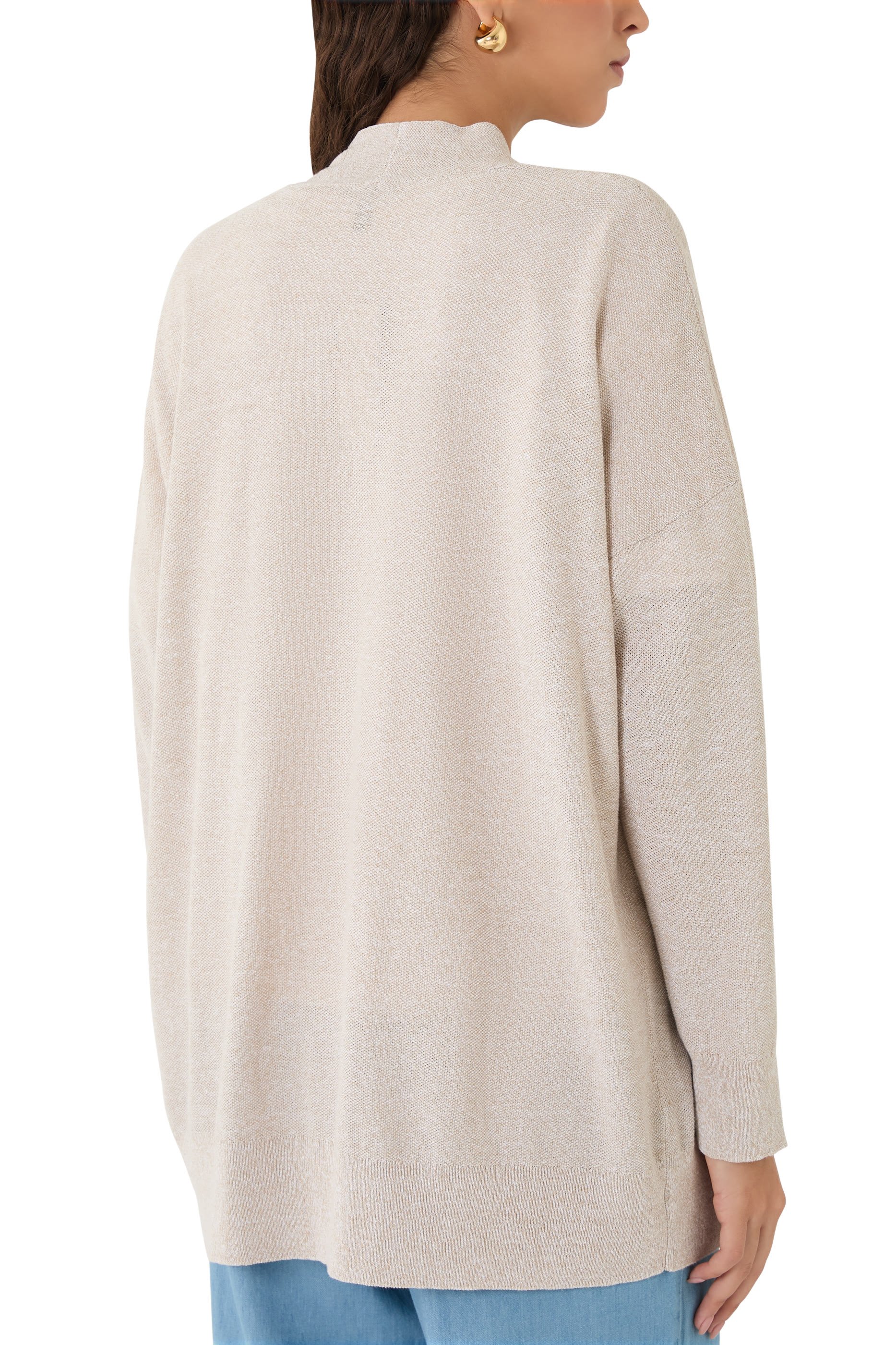 Organic Linen Cotton Long Cardigan