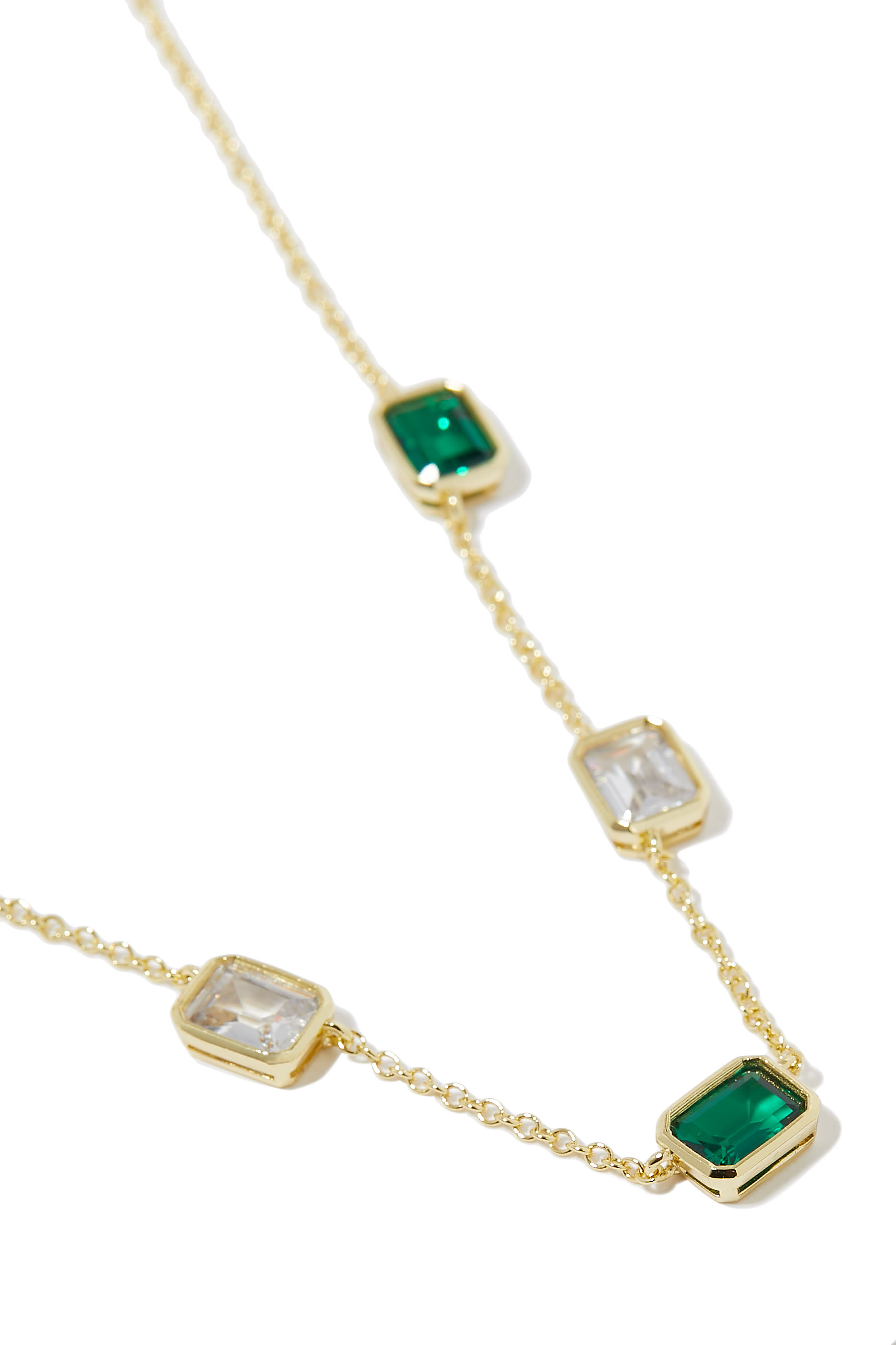 Emerald Chain Necklace