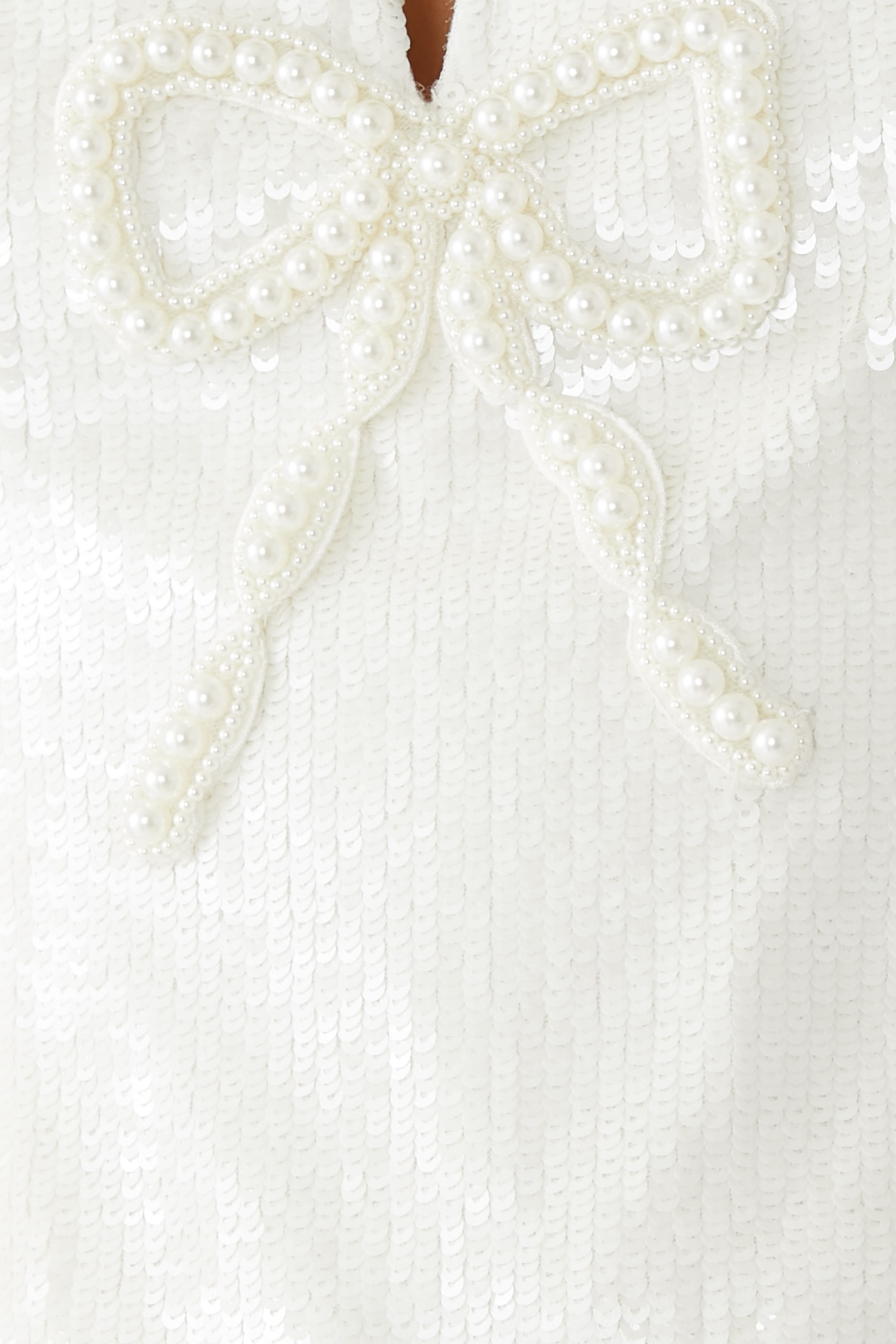 Sequin Bow Mini Dress