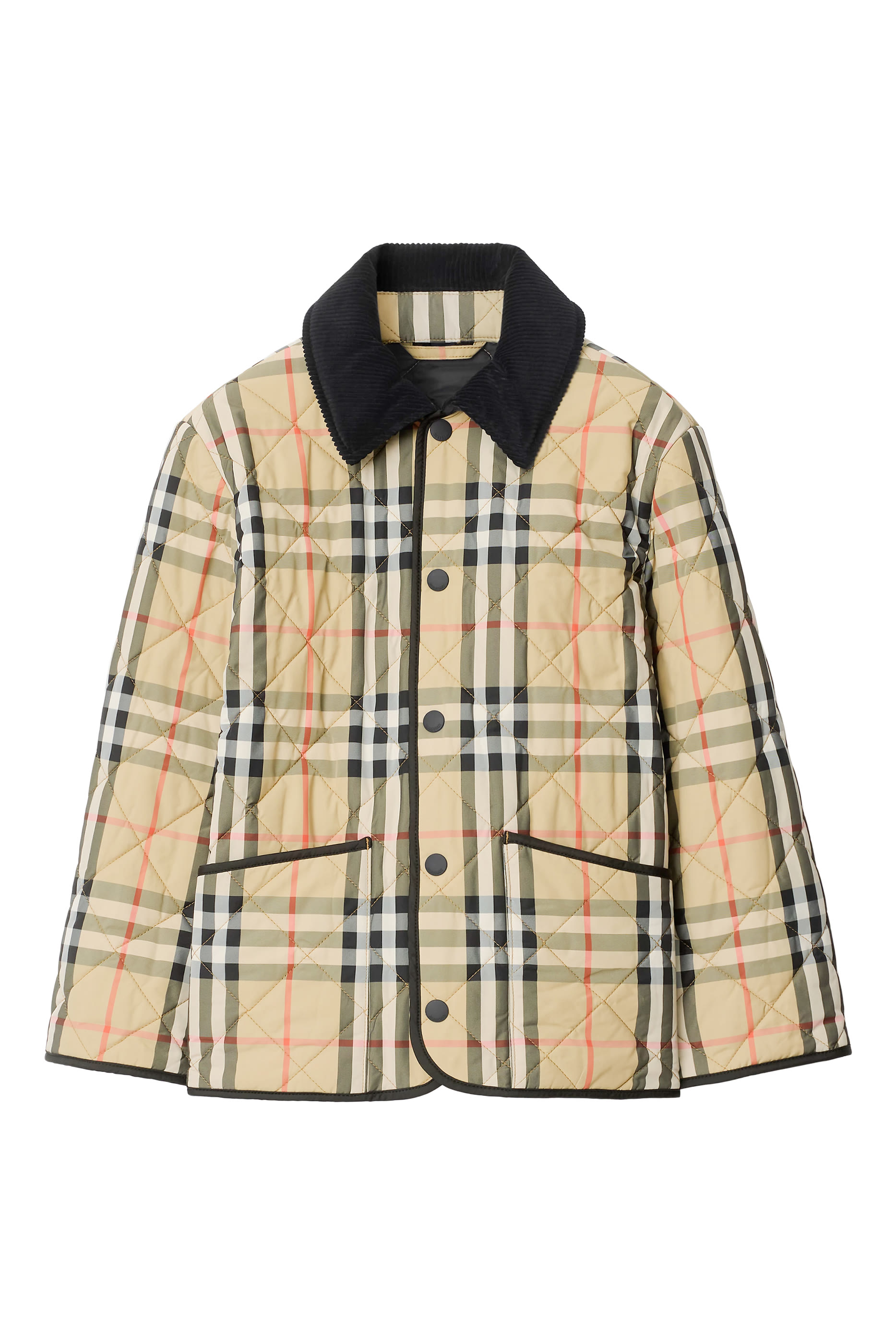 Kids Check Quilted Barn Jacket