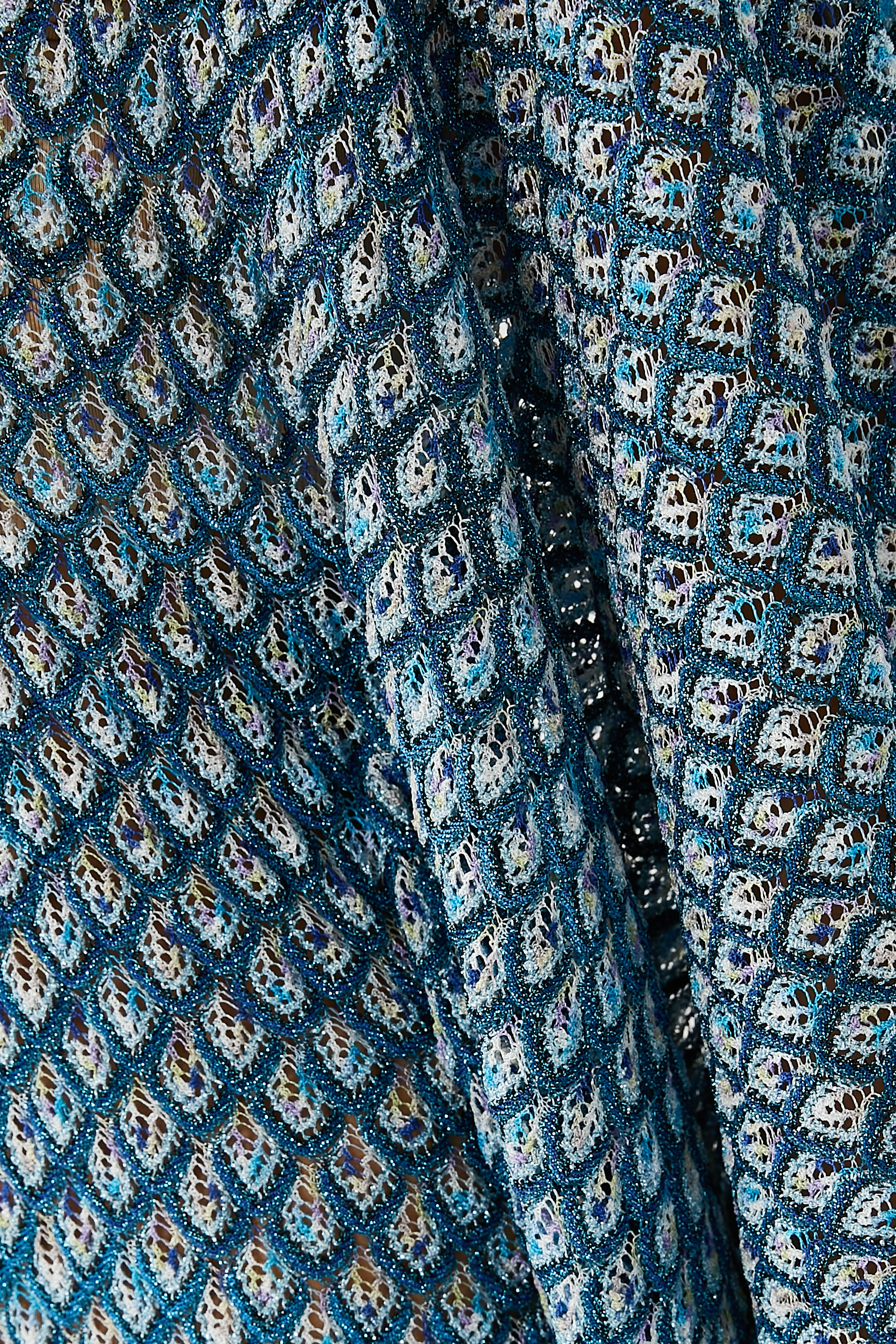 Exclusive Mare Lace Raschel Maxi Kaftan