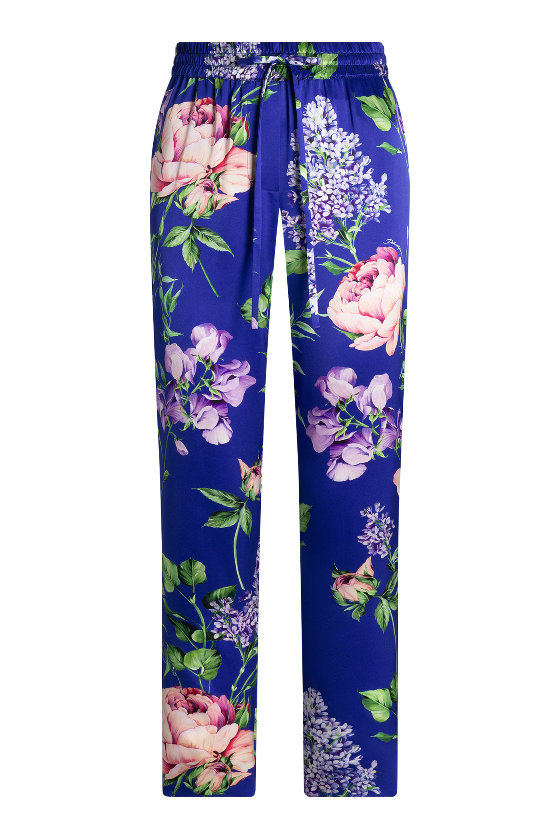 Floral-Print Trousers