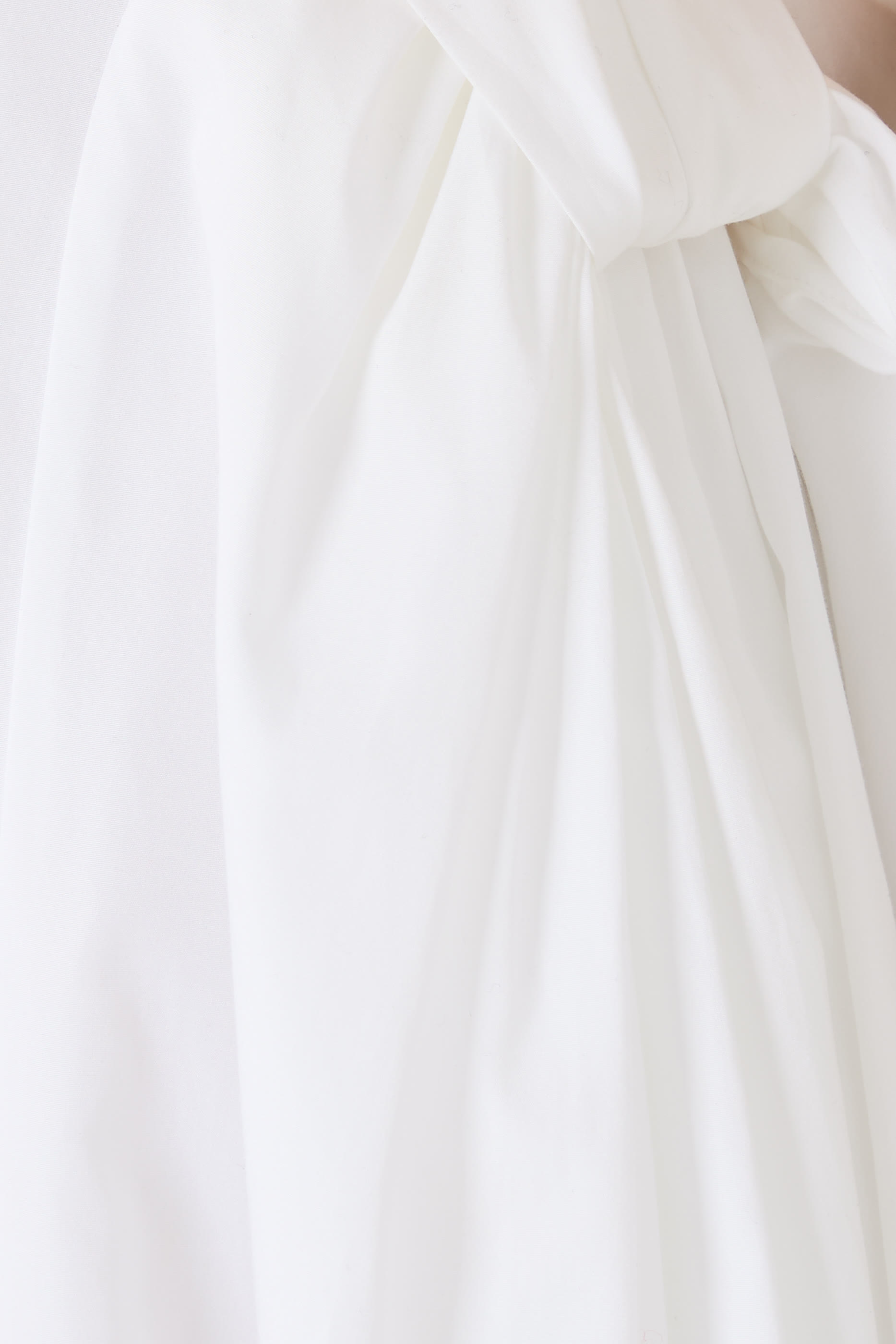 Bow Puff Sleeve Hip Dress