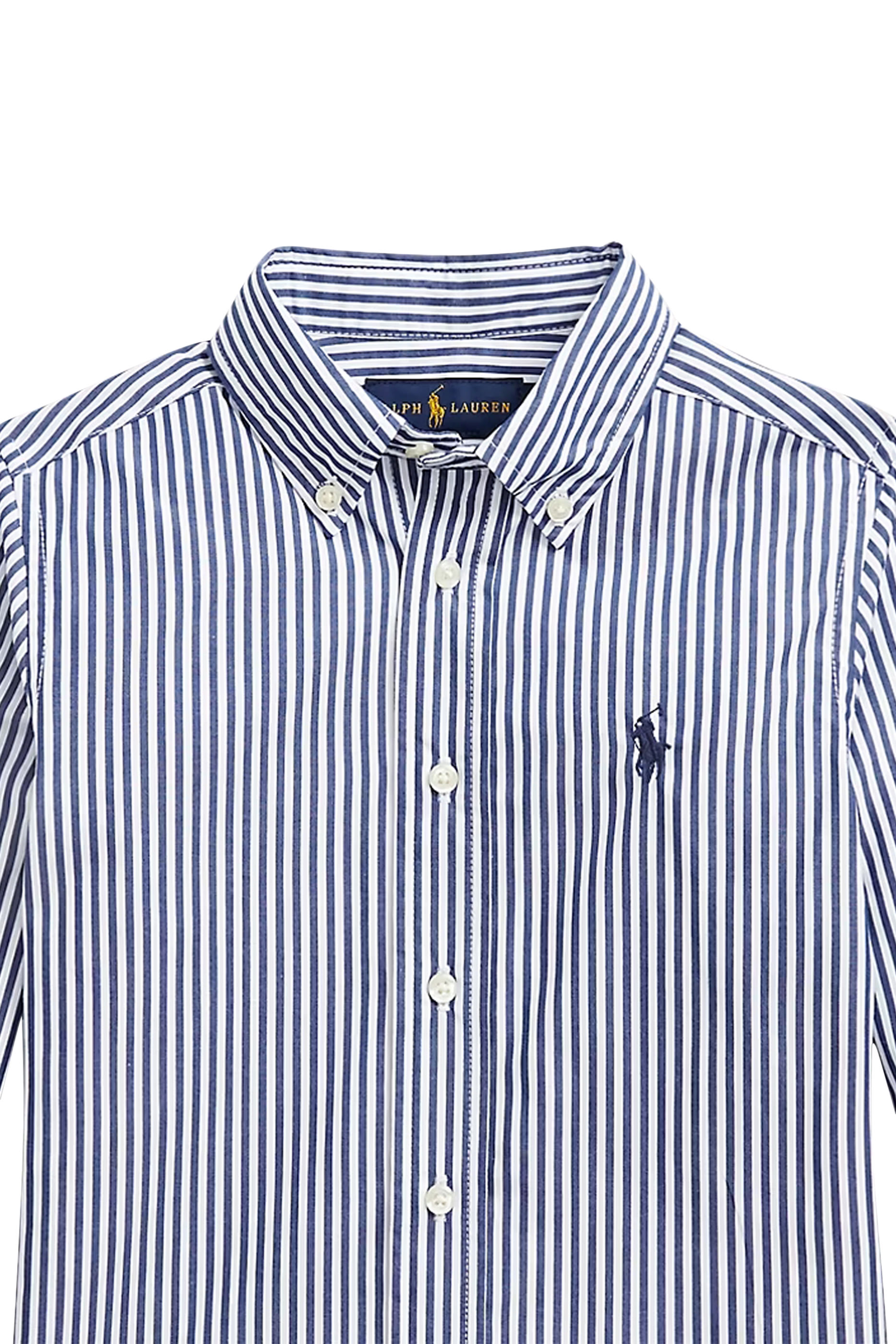 Kids Striped Cotton Poplin Shirt