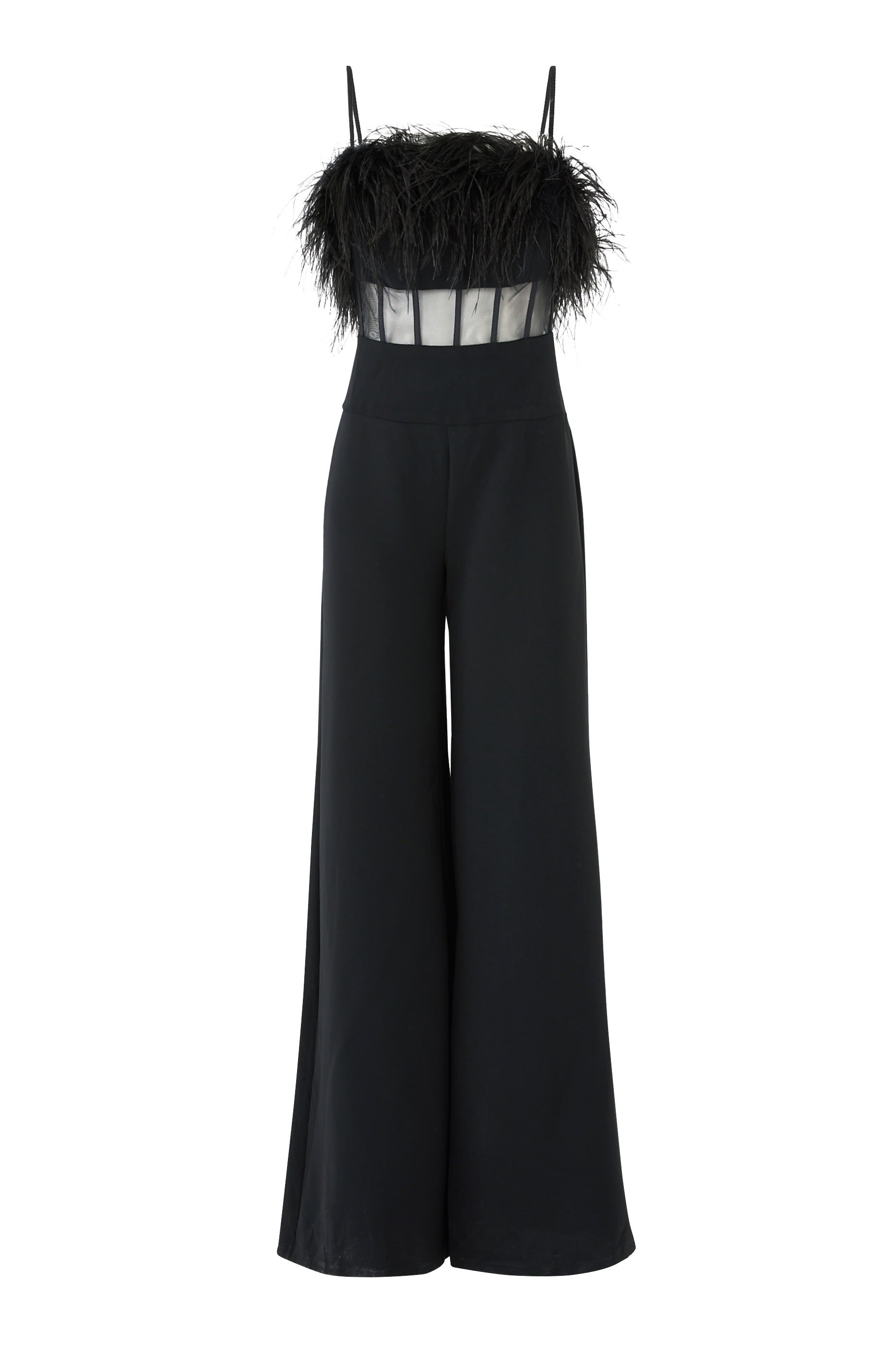 Feather Corset Jumpsuit