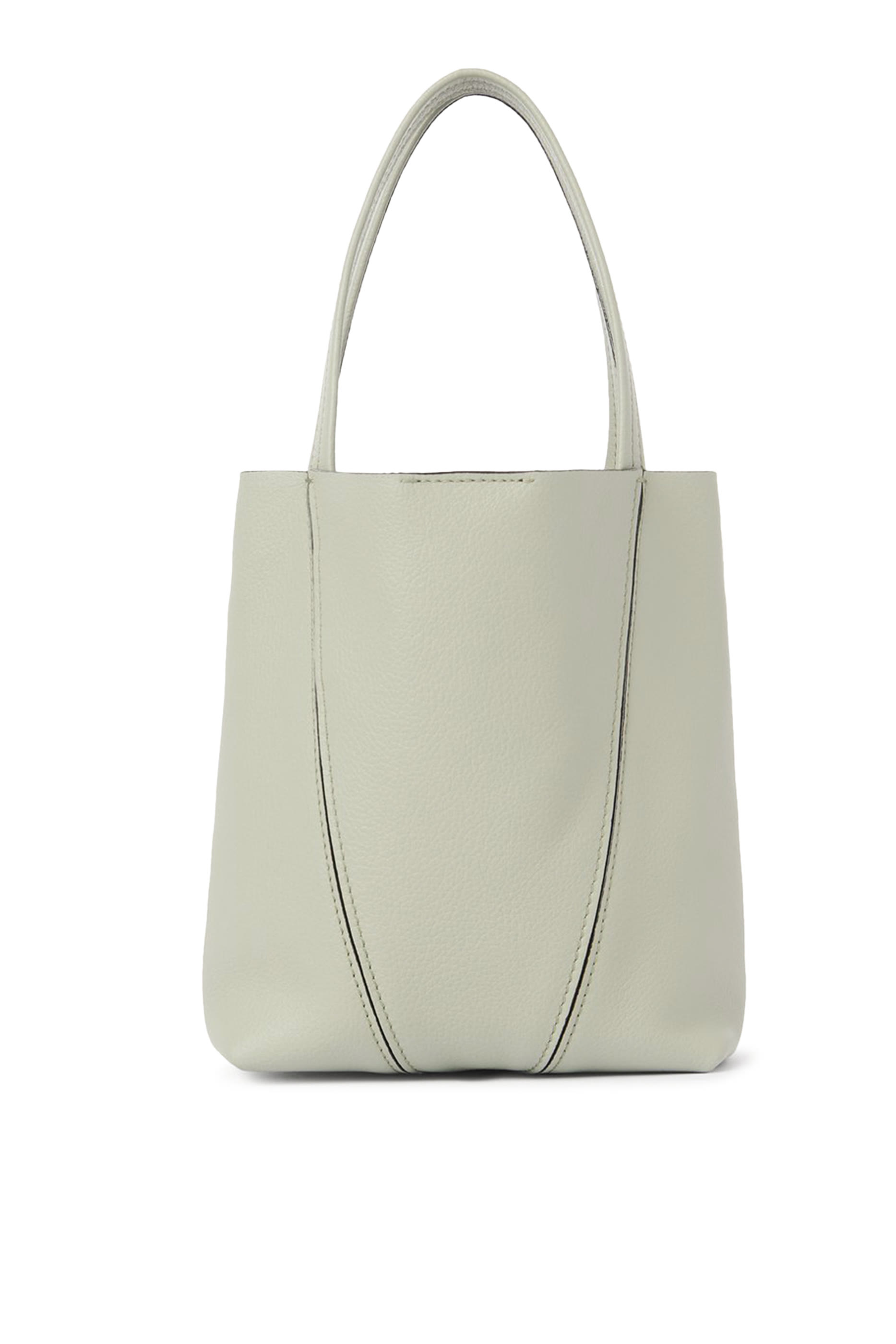 Small Spin Tote Bag in Grained Leather