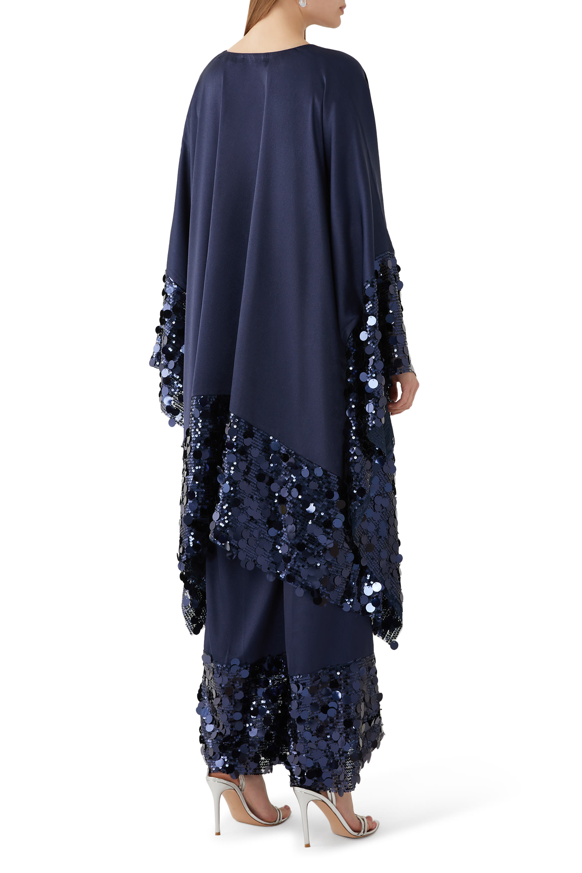 Dreamy Sequin Trim Kaftan
