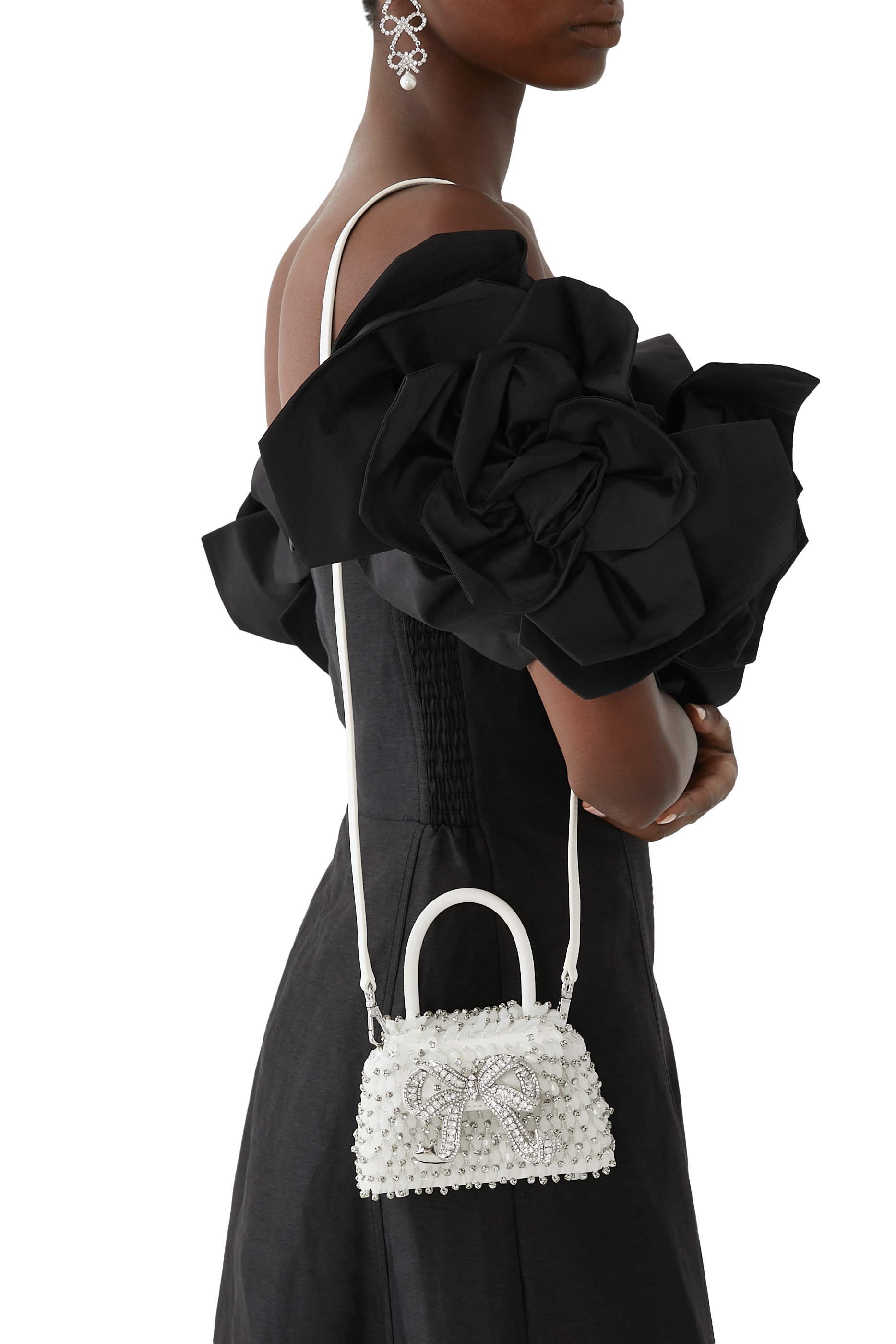 Embellished Micro Bow Bag